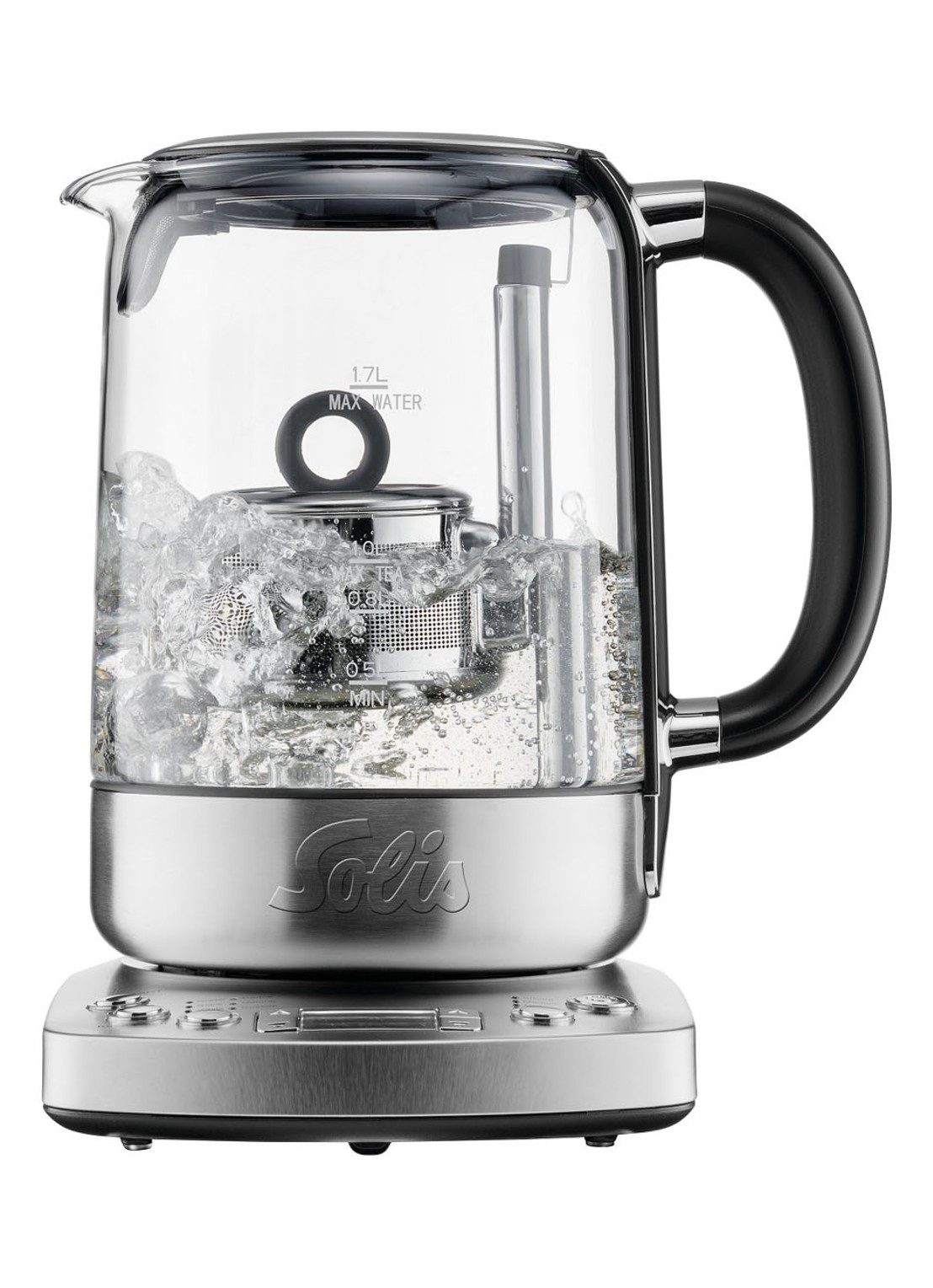 Solis Tea Kettle Automatic waterkoker 1,7 liter 5518 - detail 4 zilver
