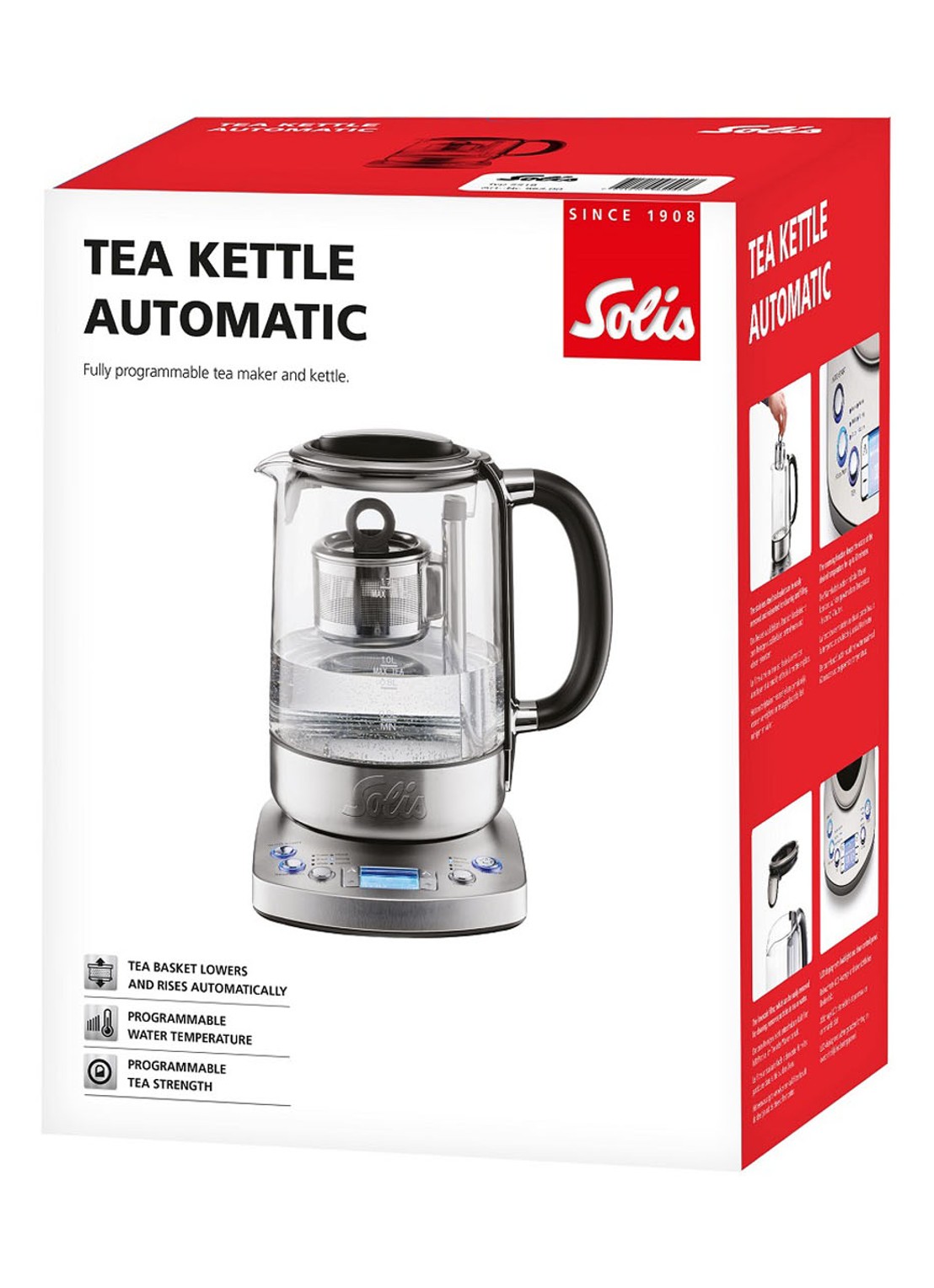 Solis Tea Kettle Automatic waterkoker 1,7 liter 5518 - detail 7 zilver