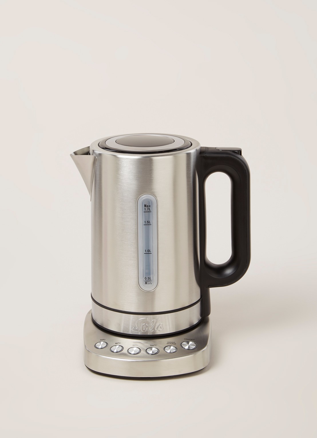 Solis Vario Temp waterkoker 1,7 liter 5516 962.39 - voorkant 2 zilver