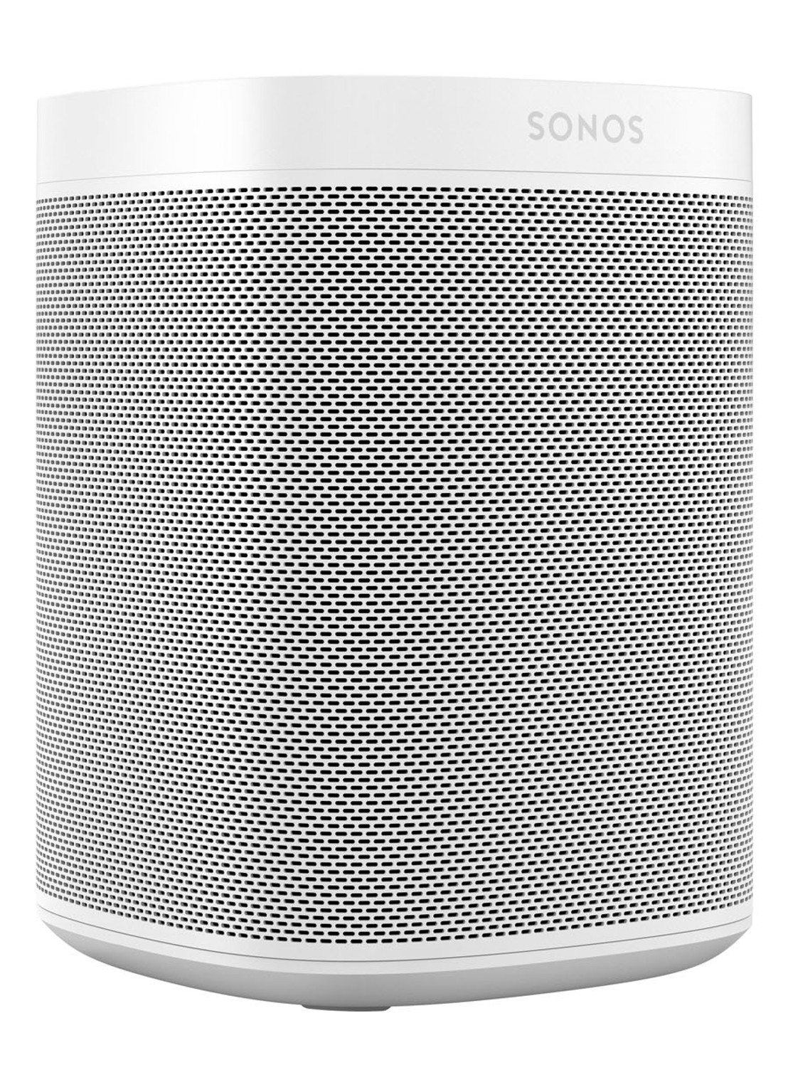 Sonos One (Gen 2) smart speaker met Google Assistant stembediening - voorkant 7 wit