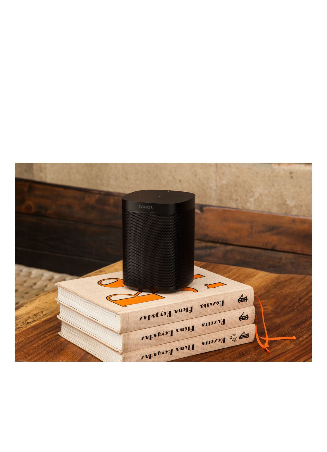 Sonos One (Gen 2) smart speaker met Google Assistant stembediening - detail 2 zwart