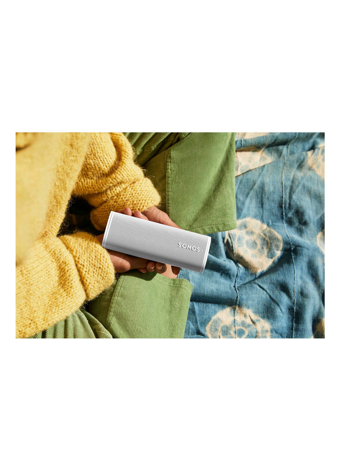 Sonos Roam smart speaker met Google Assistant stembediening - detail 7 wit