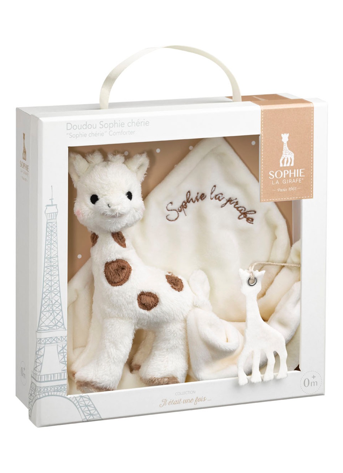 Sophie de Giraf Chérie knuffeldoekje in geschenkdoos - voorkant 4 undefined