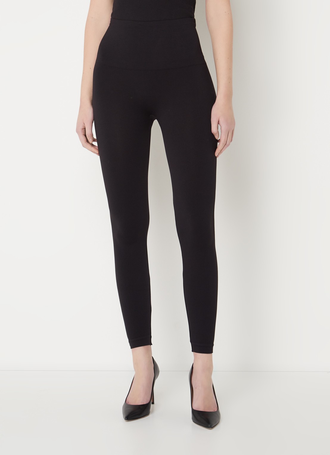 SPANX care high waist corrigerende legging met stretch - detail 4 zwart
