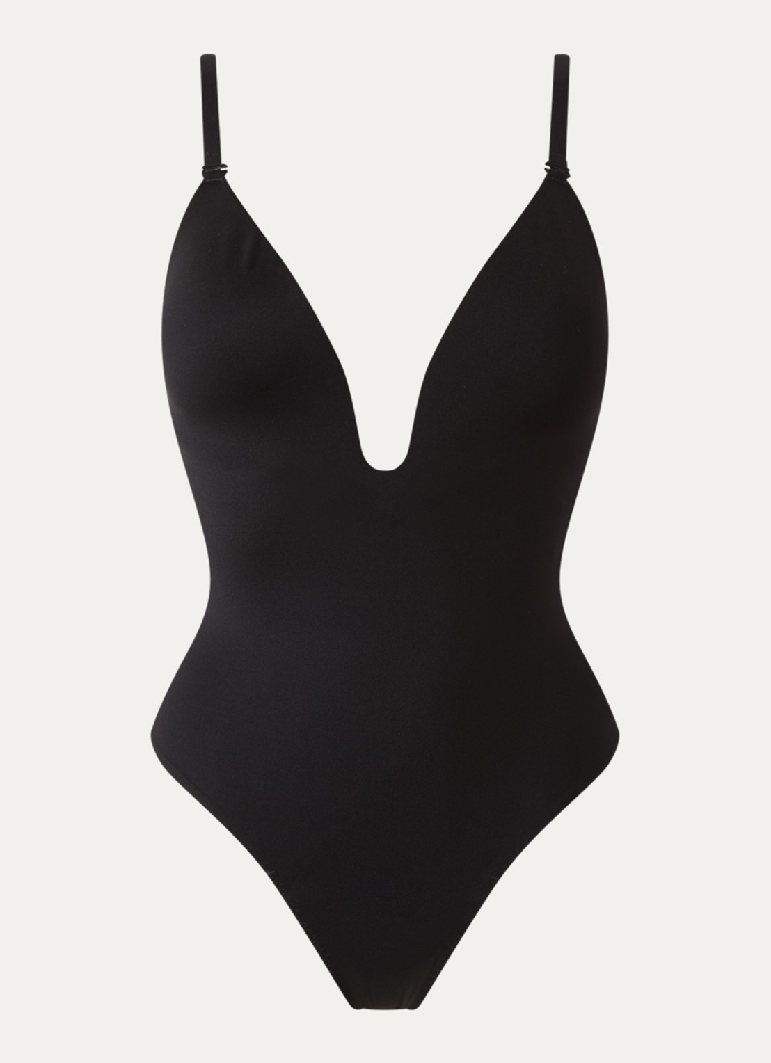 SPANX Corrigerende body met voorgevormde cups - voorkant zwart