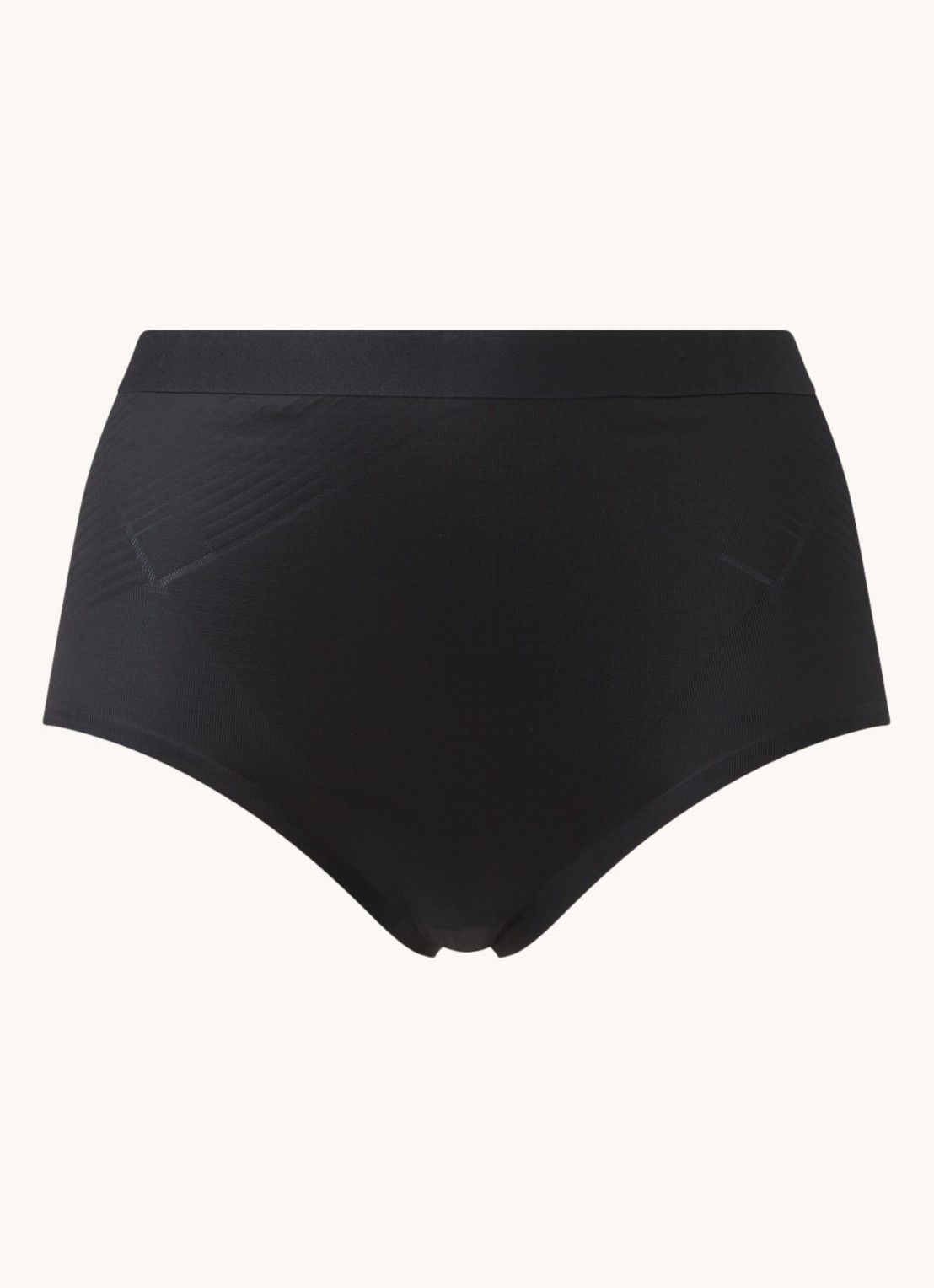 SPANX Invisible high waisted naadloze corrigerende slip - voorkant zwart