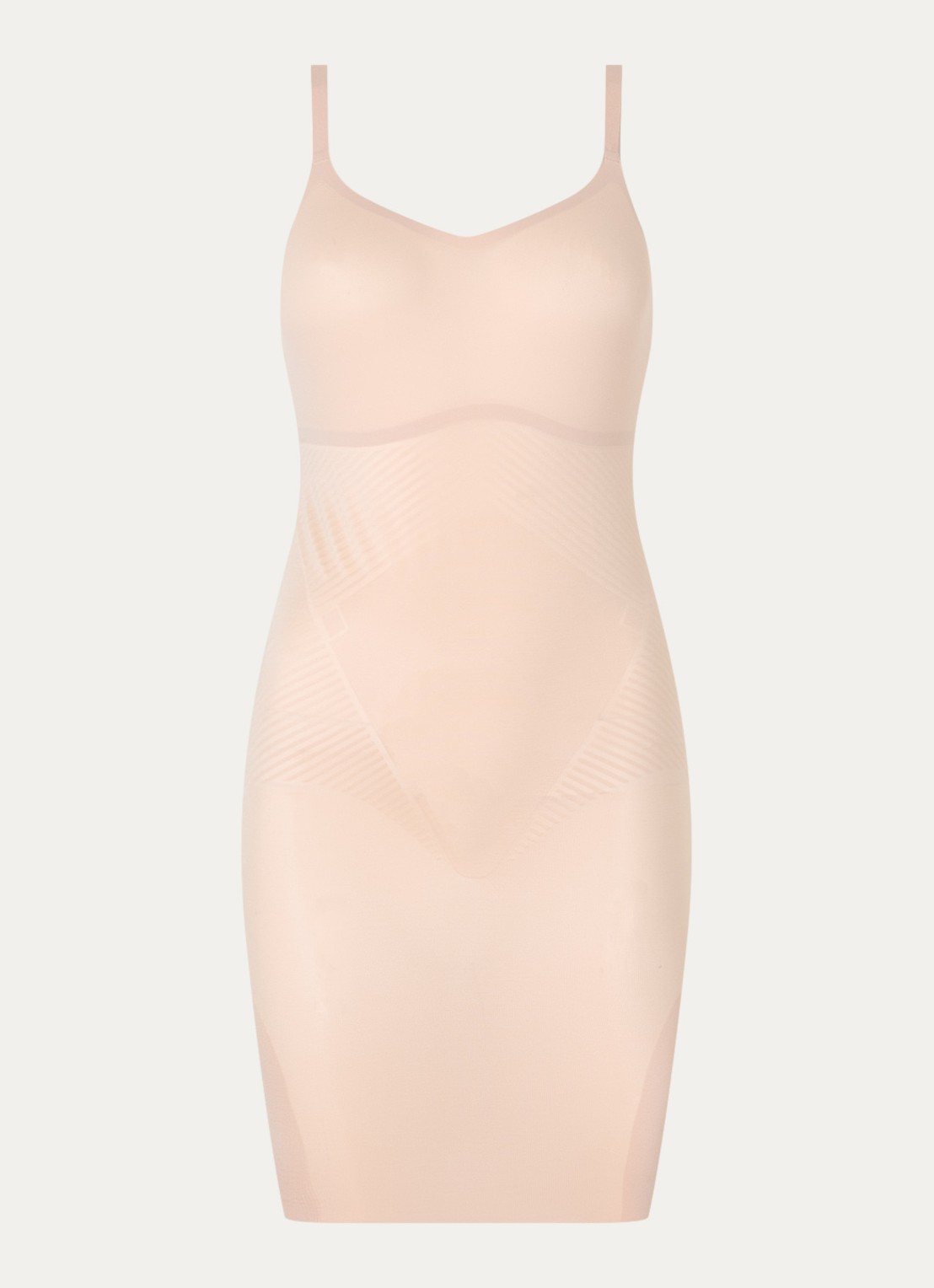 SPANX Naadloze corrigerende onderjurk - voorkant beige