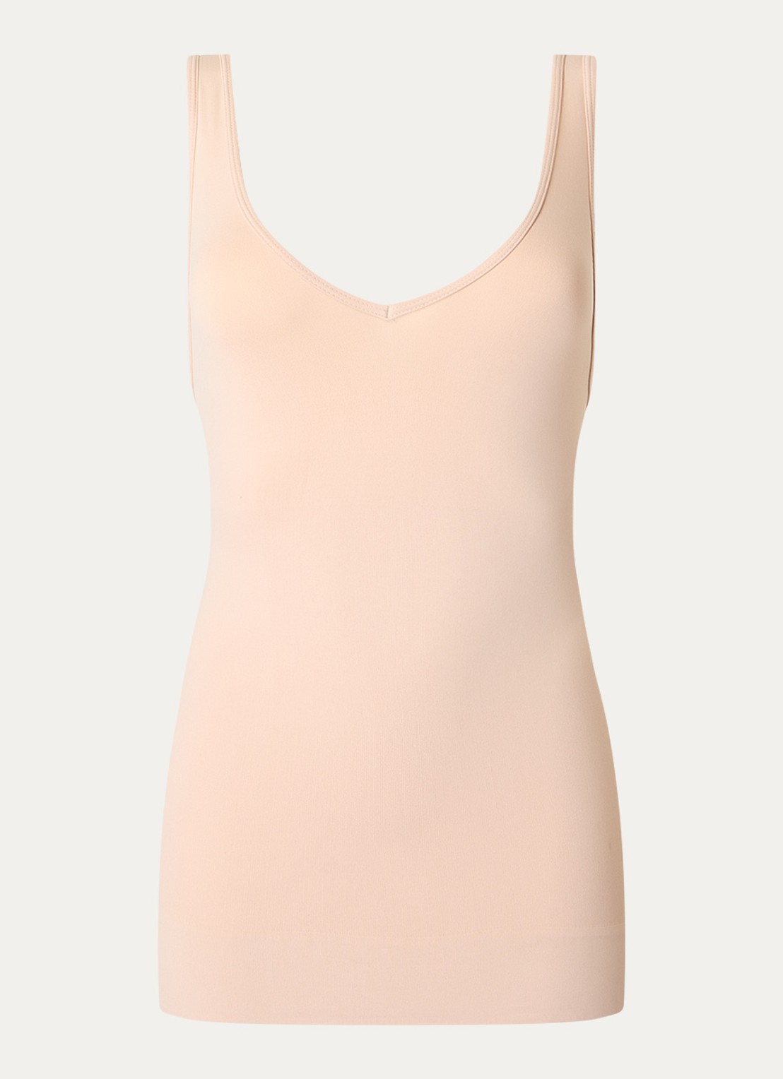 SPANX SPANXsculpt™ naadloze corrigerende top - voorkant khaki