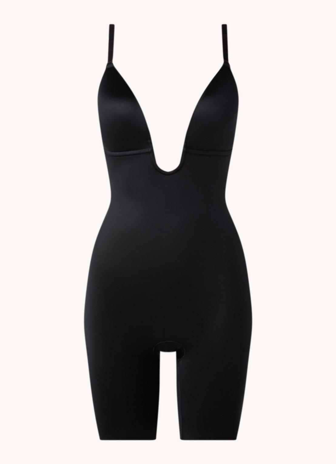 SPANX Suit Your Fancy corrigerende naadloze body zonder beugel - voorkant 3 zwart