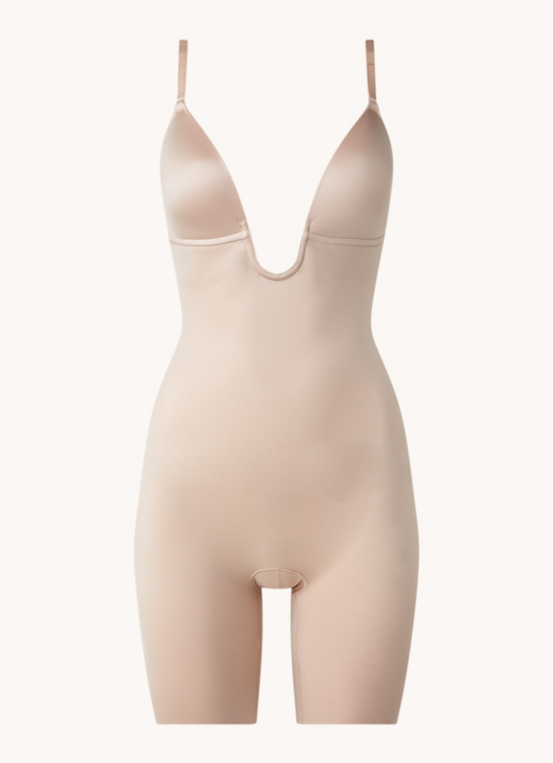 SPANX Suit Your Fancy corrigerende naadloze body zonder beugel - voorkant beige