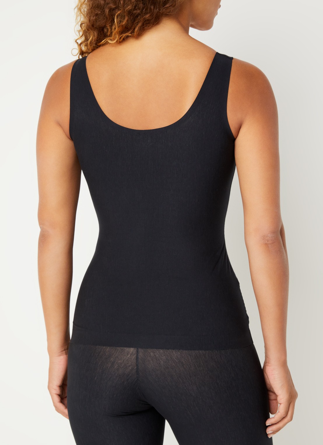 SPANX Tanktop met structuur - achterkant zwart