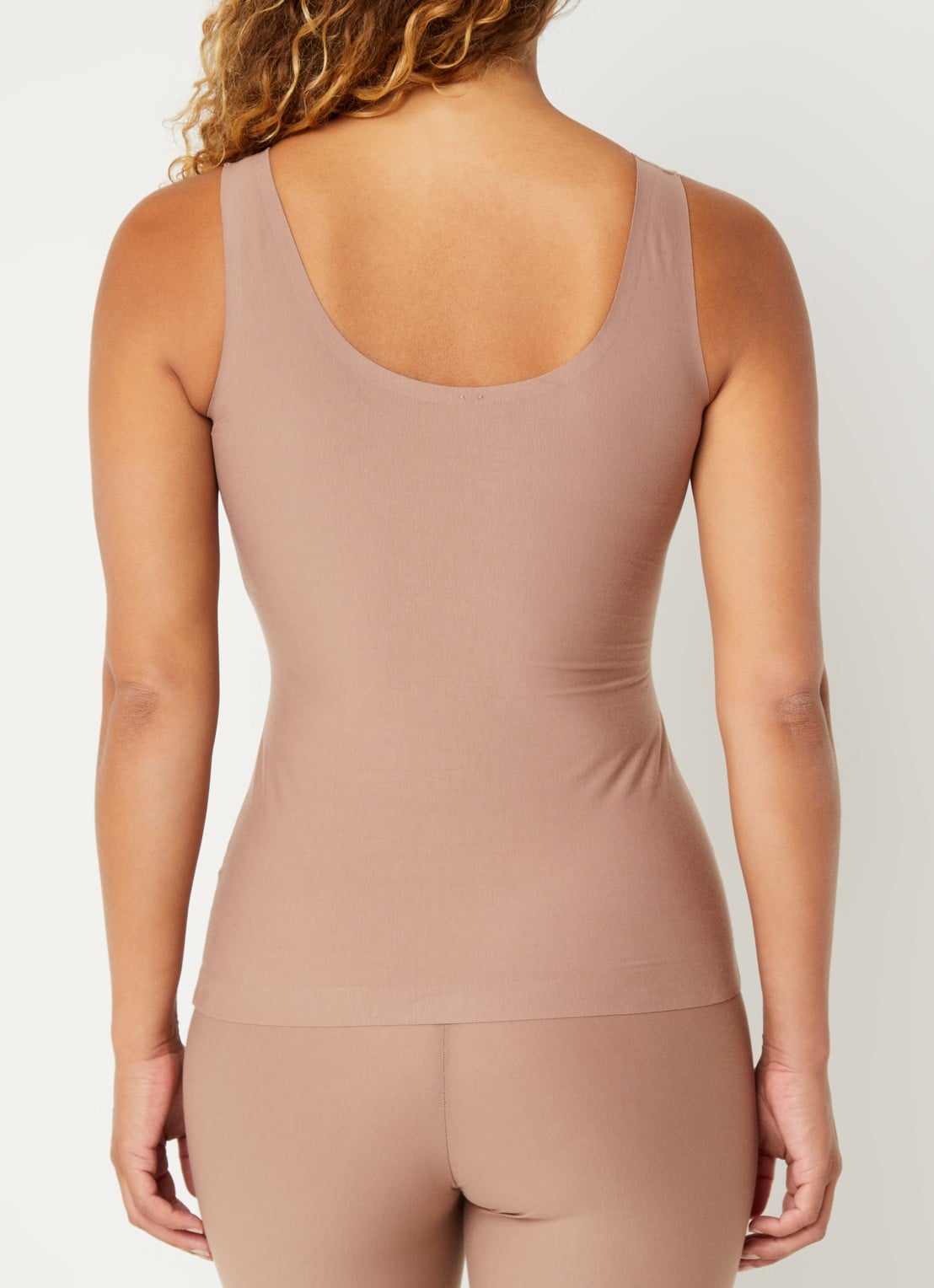 SPANX Tanktop met structuur - achterkant lichtbruin