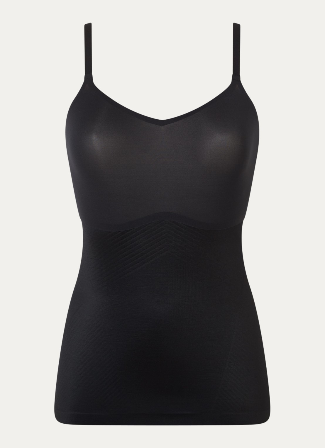 SPANX Thinstincts corrigerende naadloze tanktop - voorkant 3 zwart