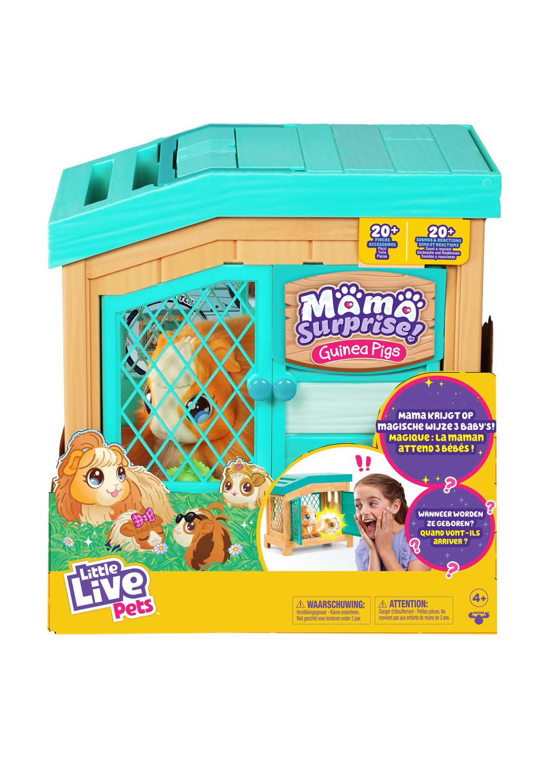 Spectron Little Live Pets Mama Suprise Cavia speelgoed - voorkant 6 multicolor