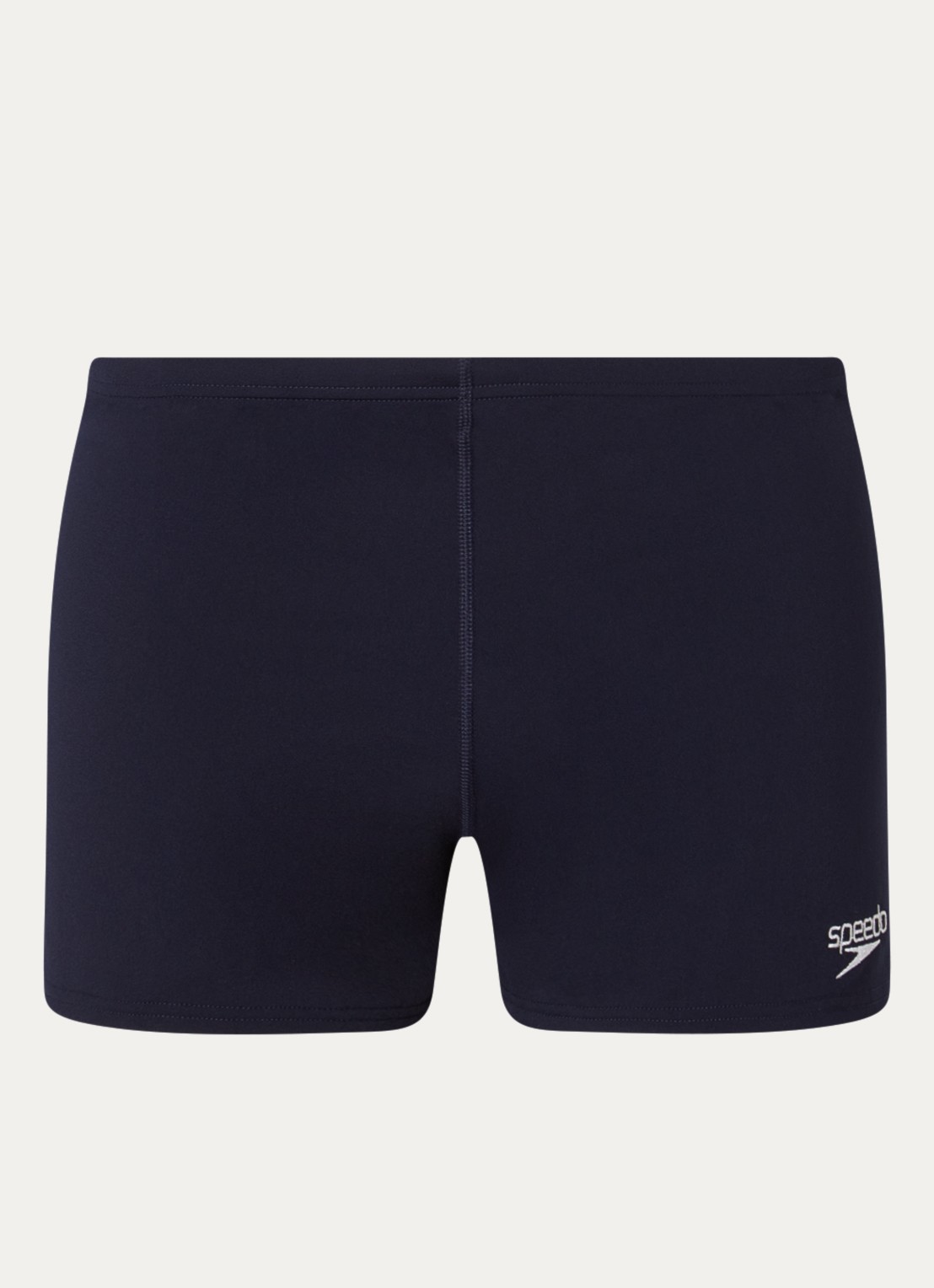 Speedo + Aqsh zwemboxer met logo - voorkant 3 donkerblauw