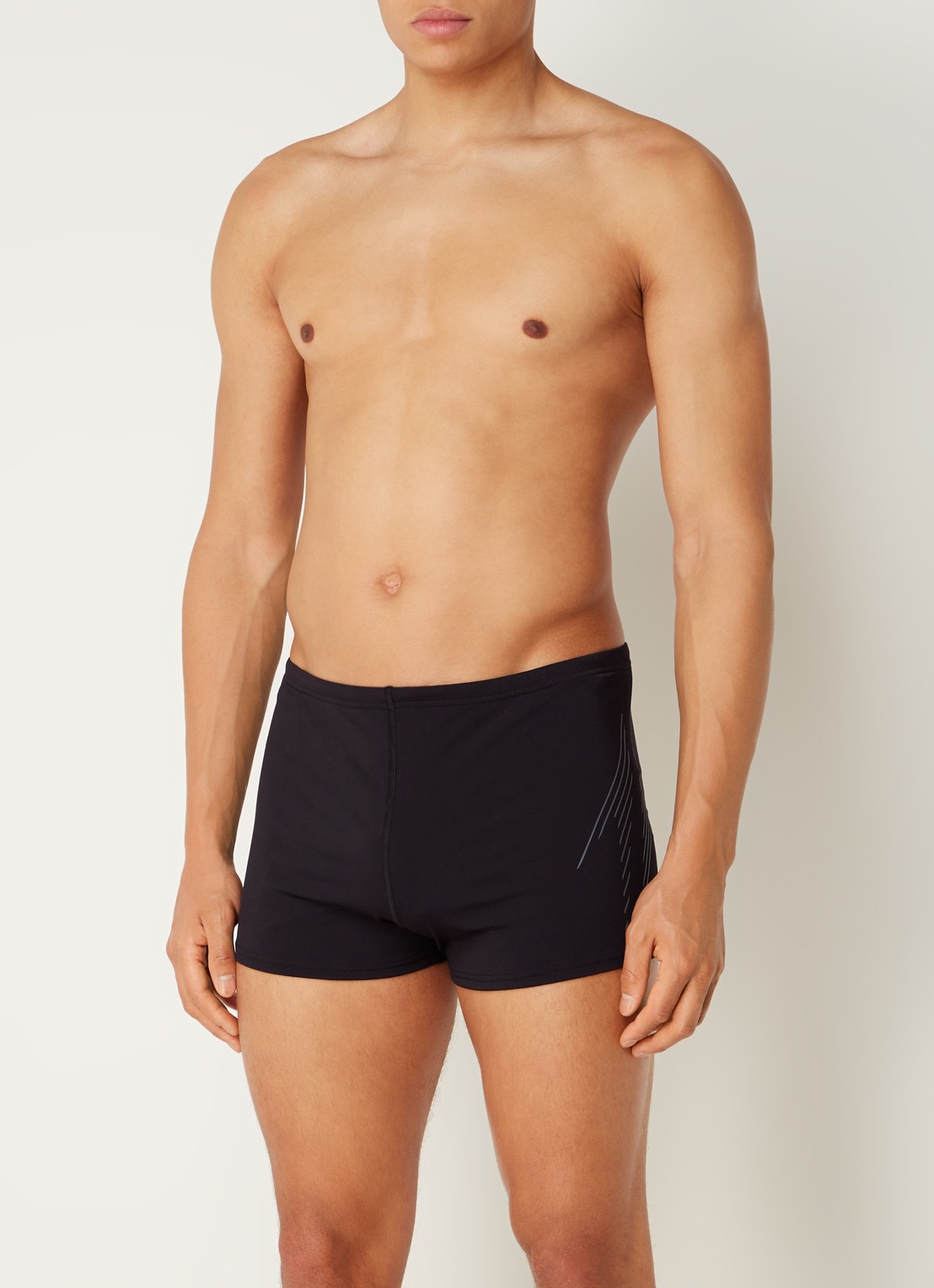 Speedo + H-Boom zwemboxer met logo - voorkant 2 zwart