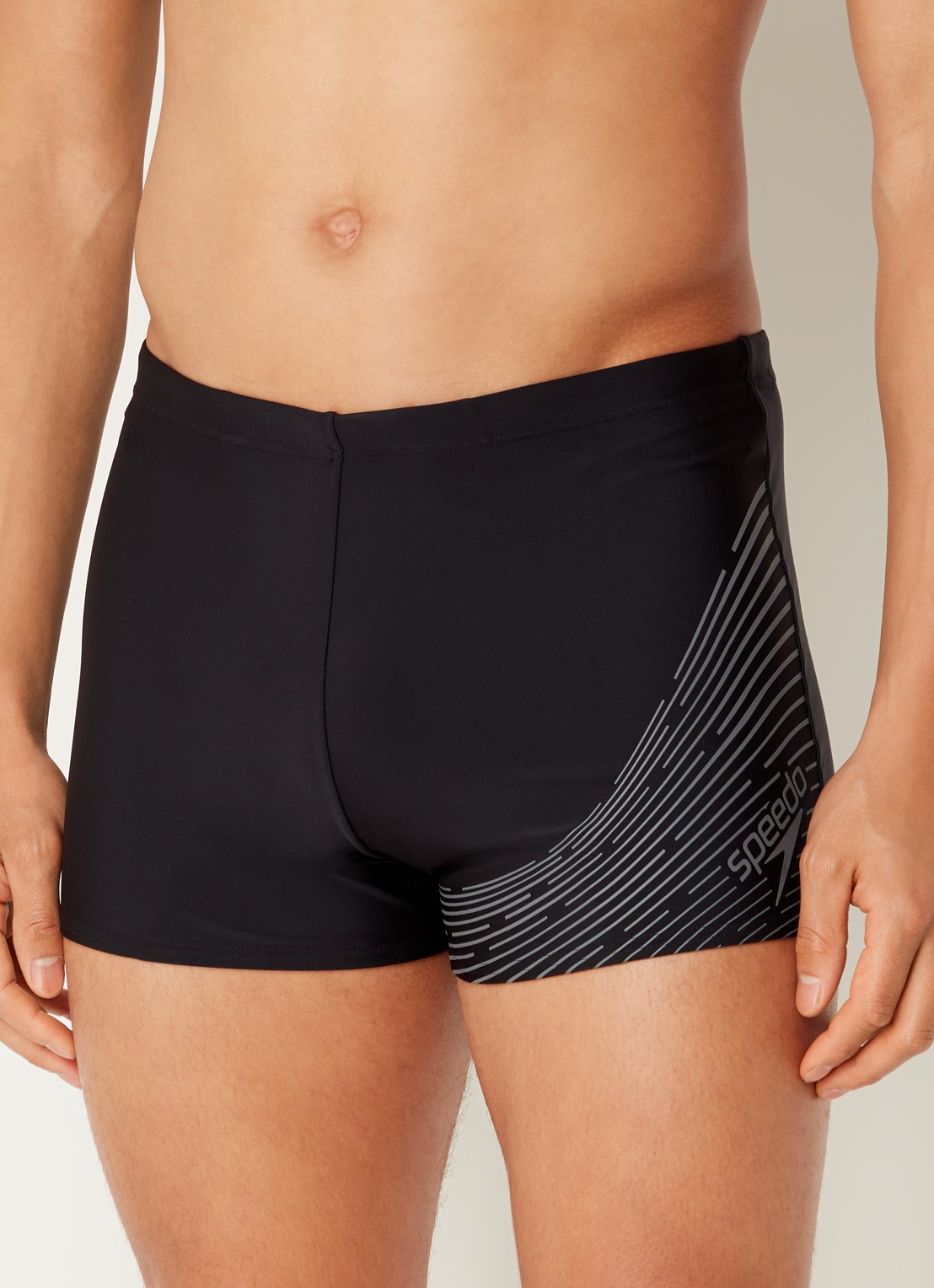 Speedo  Medley zwemboxer met logo - detail 3 zwart