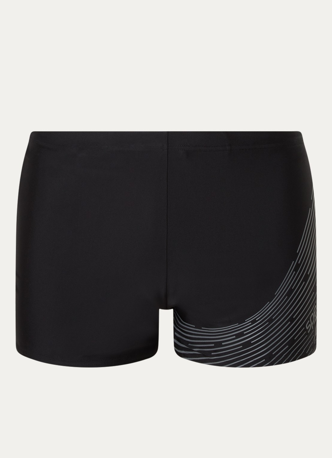 Speedo  Medley zwemboxer met logo - voorkant zwart