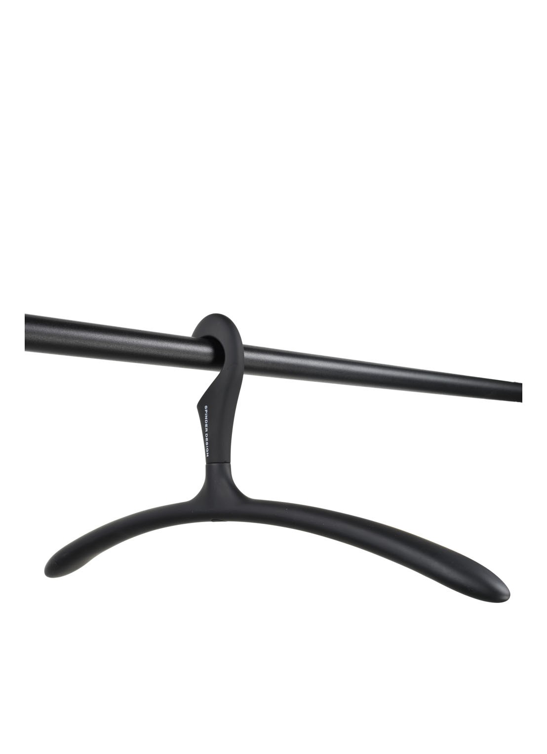 Spinder Arx kledinghanger set van 5 - voorkant 3 zwart