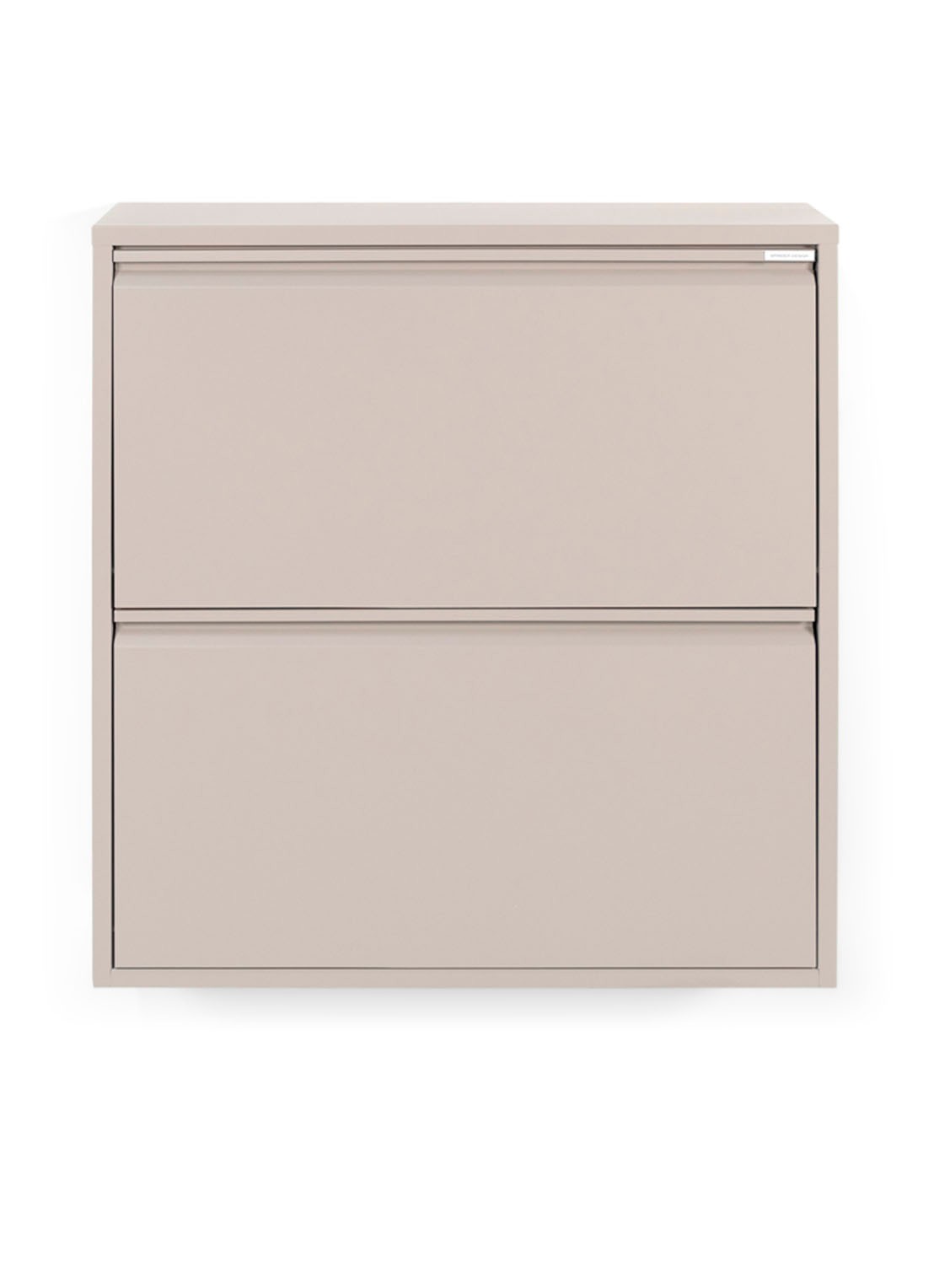 Spinder Billy 2 schoenenkast 75 cm met 2 vakken - detail taupe