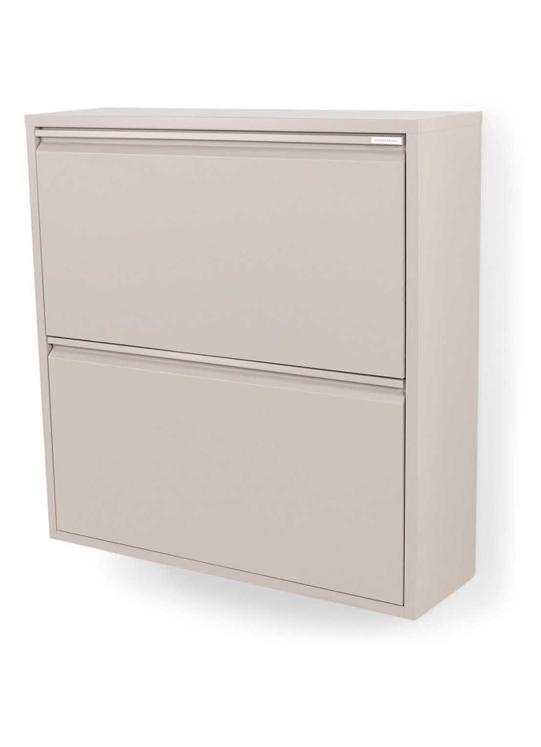Spinder Billy 2 schoenenkast 75 cm met 2 vakken - voorkant 4 taupe