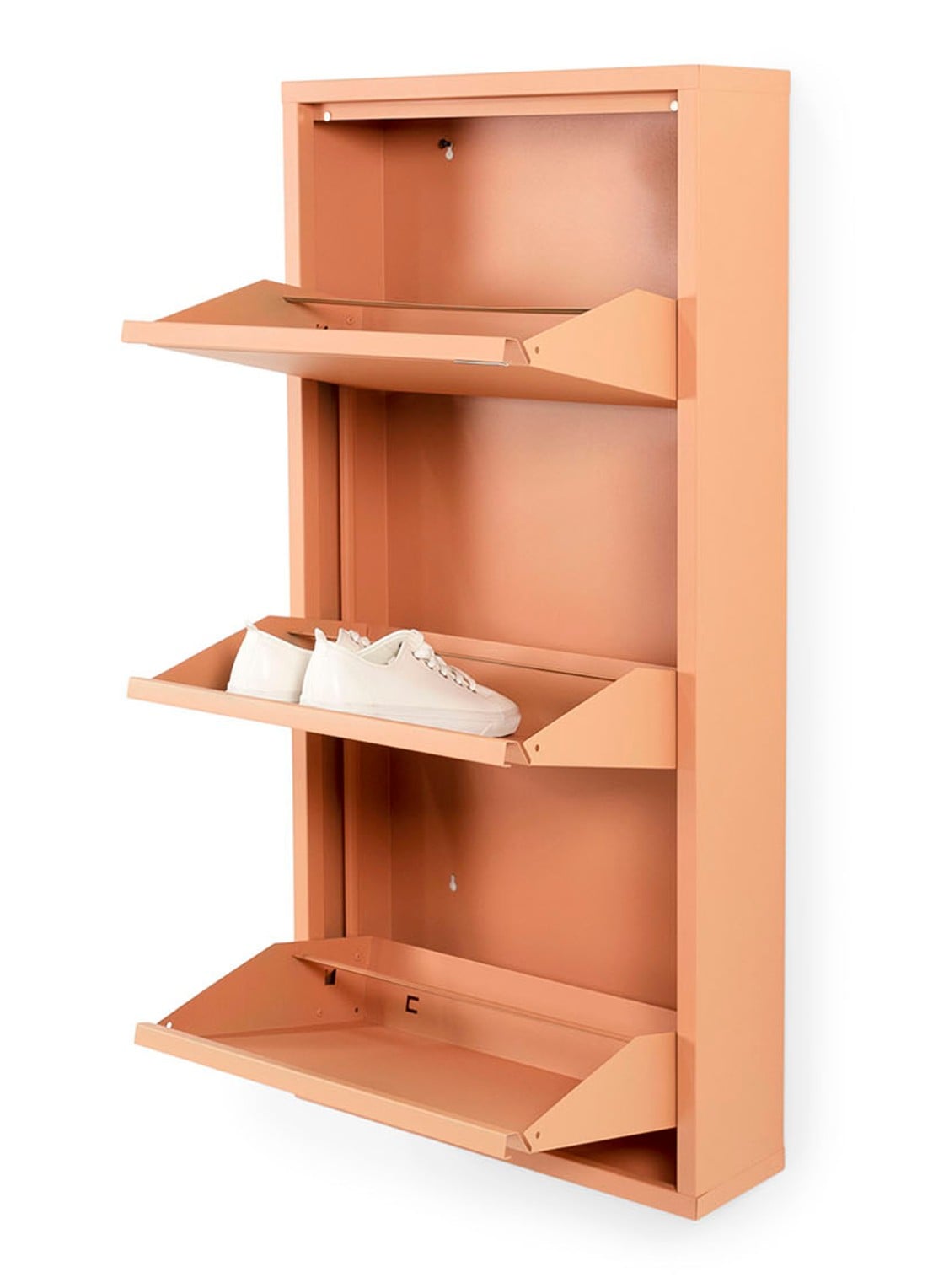 Spinder Billy 3 schoenenkast 50 cm met 3 vakken - achterkant 6 oranje