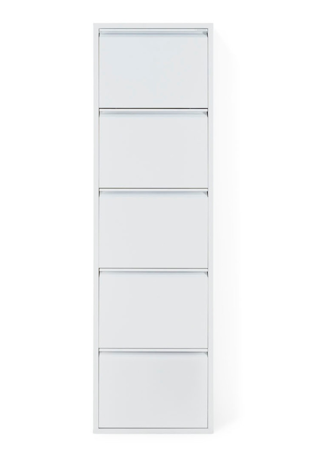 Spinder Billy 5 schoenenkast 50 x 50 x 170 cm - voorkant wit