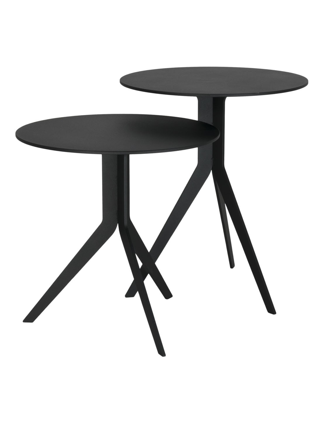 Spinder Daley Low bijzettafel 38 x 38 cm - voorkant 4 zwart