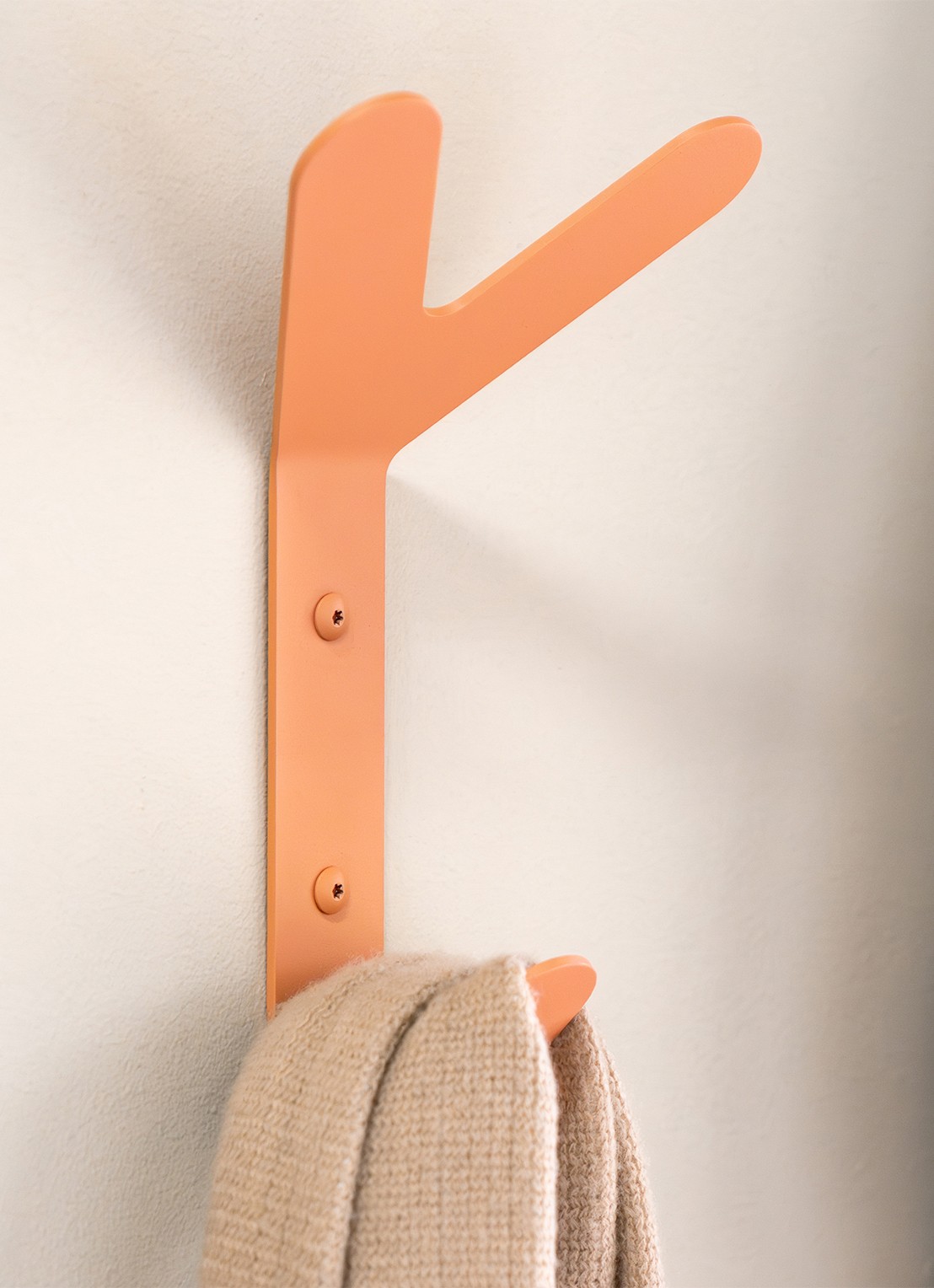 Spinder Frondo Hook wandhaak - detail 4 oranje
