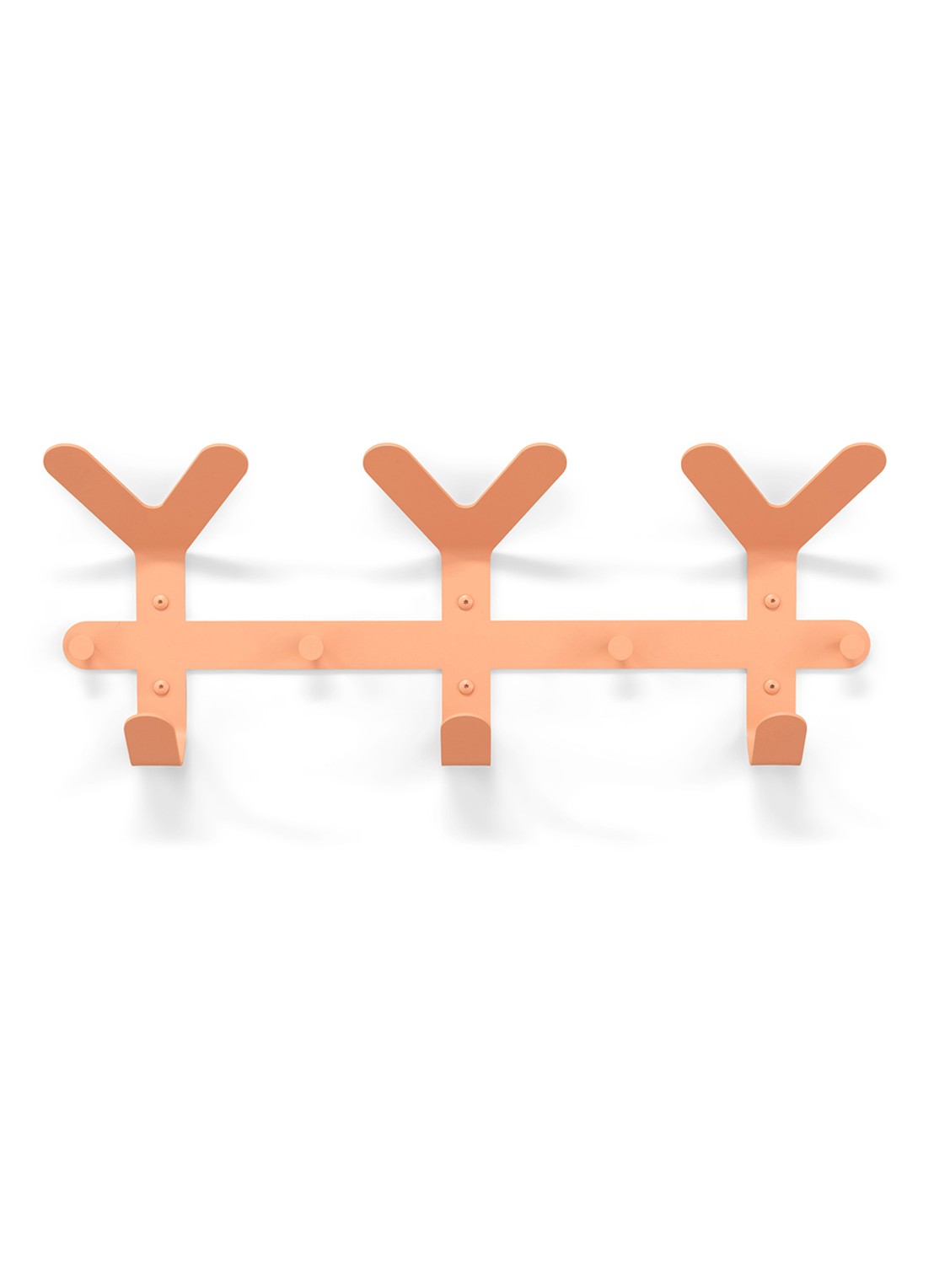 Spinder Frondo wandkapstok - voorkant 3 oranje
