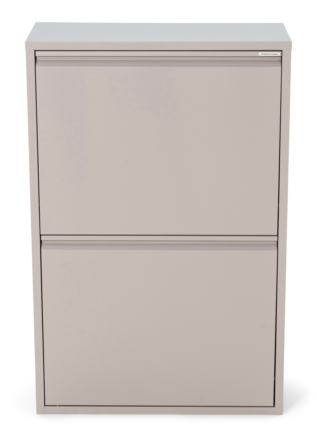 Spinder Gigi 4 afvalemmer 74 liter - voorkant 5 taupe