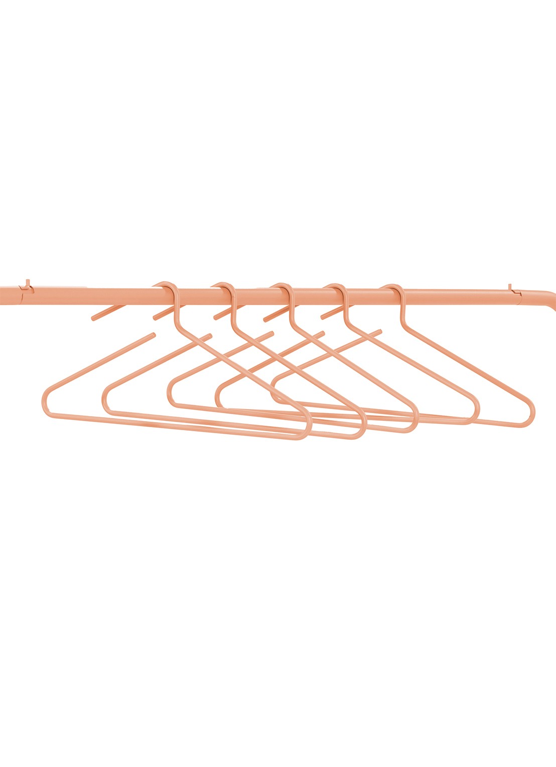 Spinder Hang-On kledinghanger set van 5 - voorkant 2 oranje