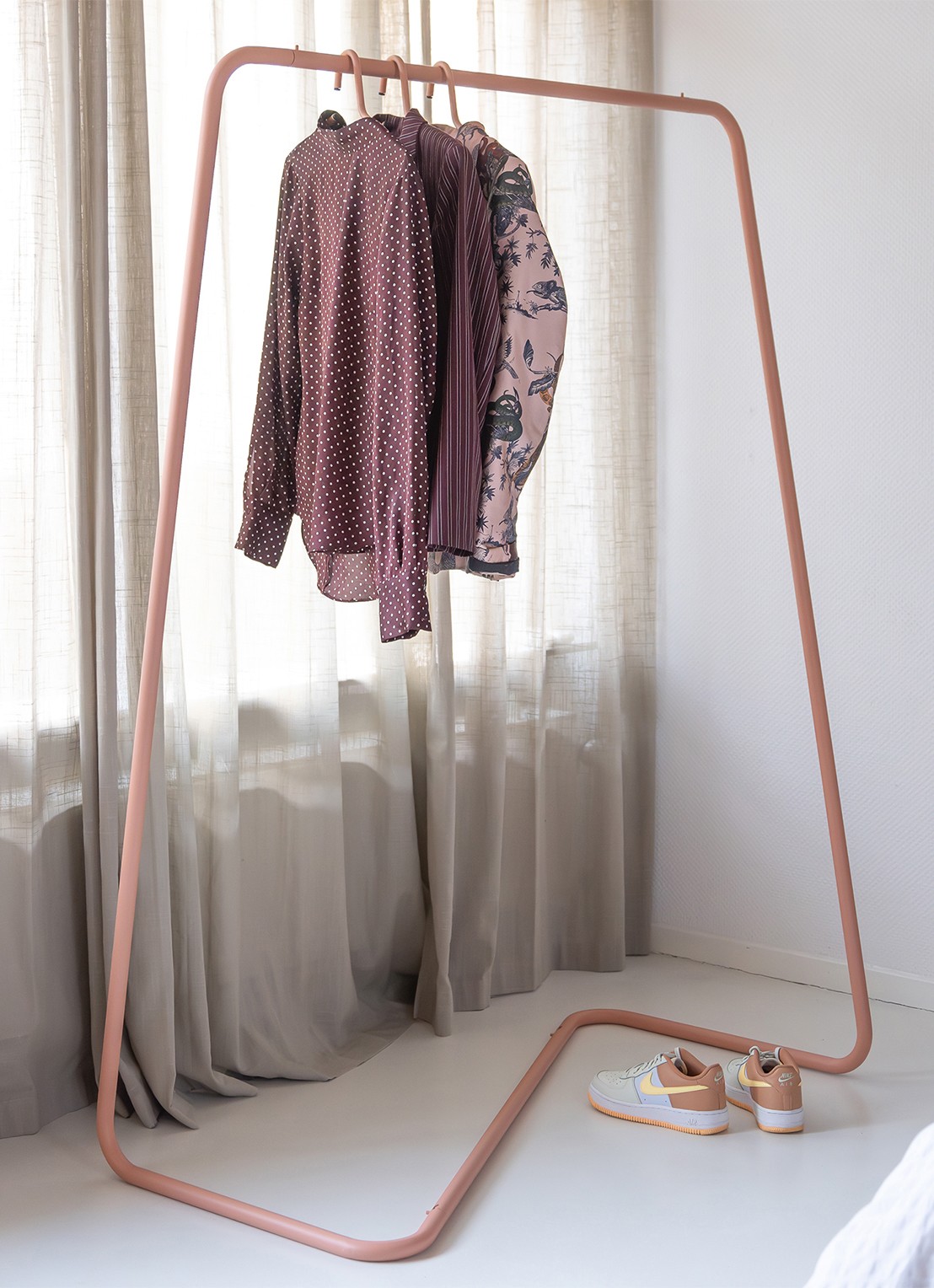 Spinder Hang-On kledingrek 160 cm - voorkant 2 oranje