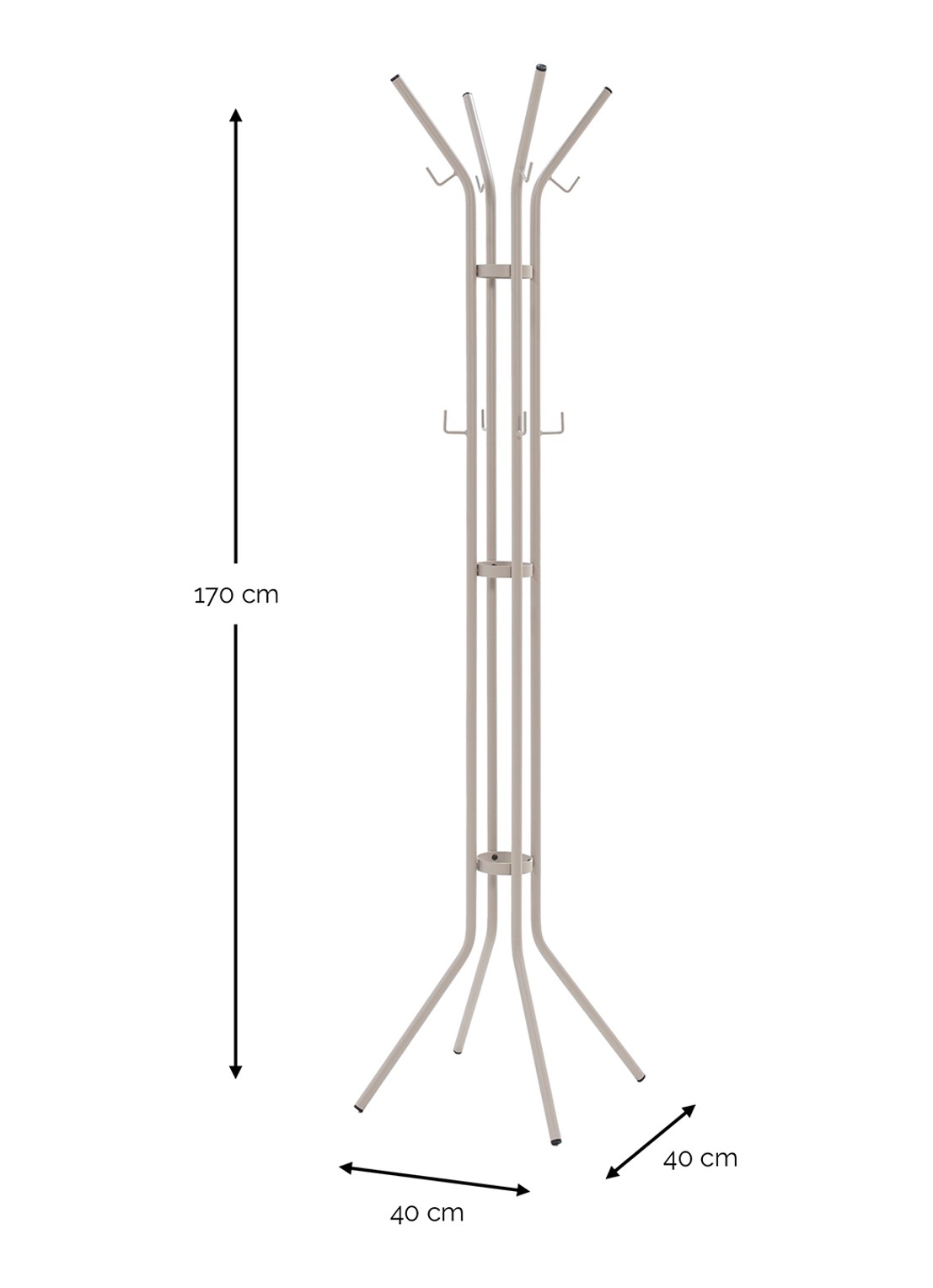 Spinder Jessy kapstok 170 cm - detail 4 taupe