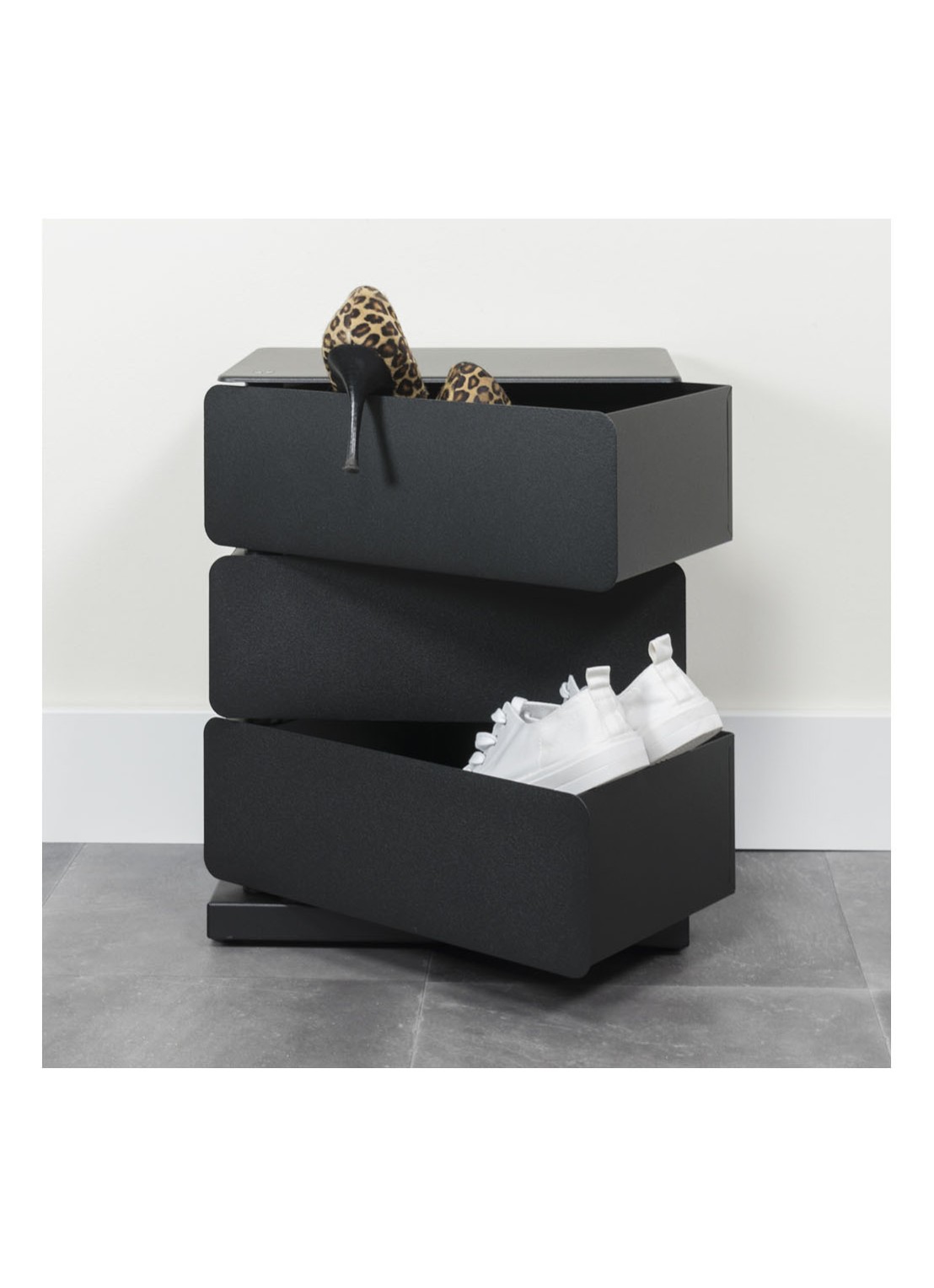 Spinder Joey 3 opbergkast 45,5 x 37 x 26 cm  - detail 3 zwart