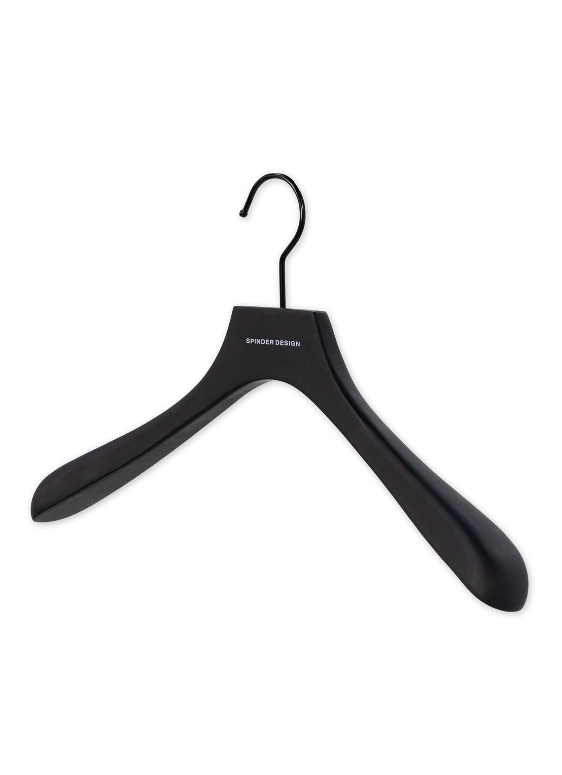 Spinder Lotus kledinghanger set van 5 - voorkant 4 zwart