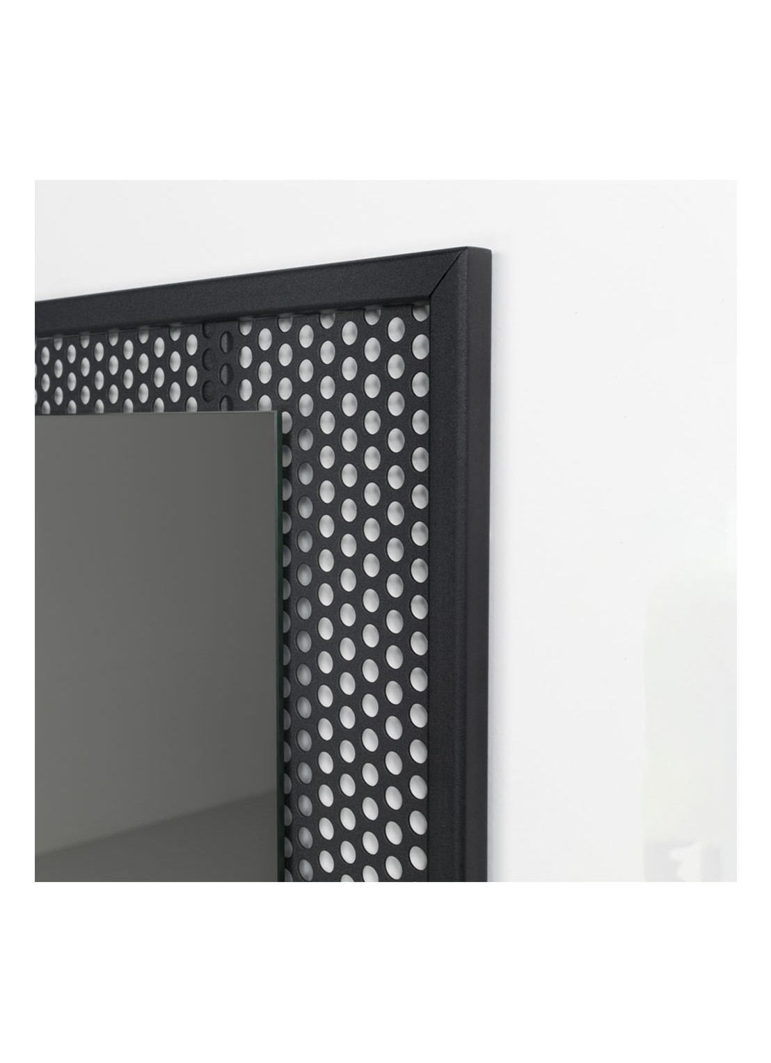 Spinder Mesh spiegel 45 x 45 cm - detail 3 zwart