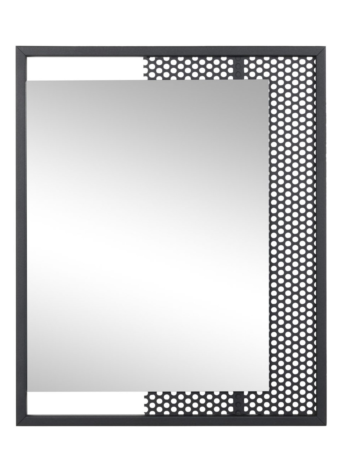 Spinder Mesh spiegel 45 x 45 cm - voorkant 5 zwart