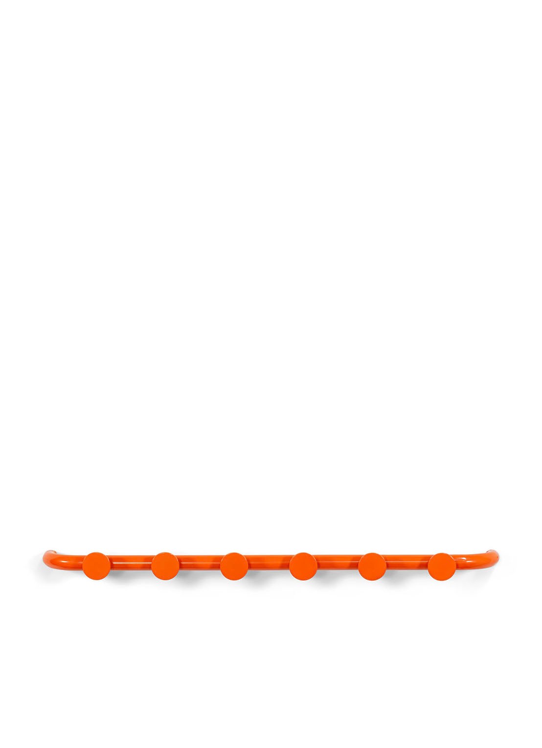 Spinder Retro 6 Wandkapstok - voorkant oranje
