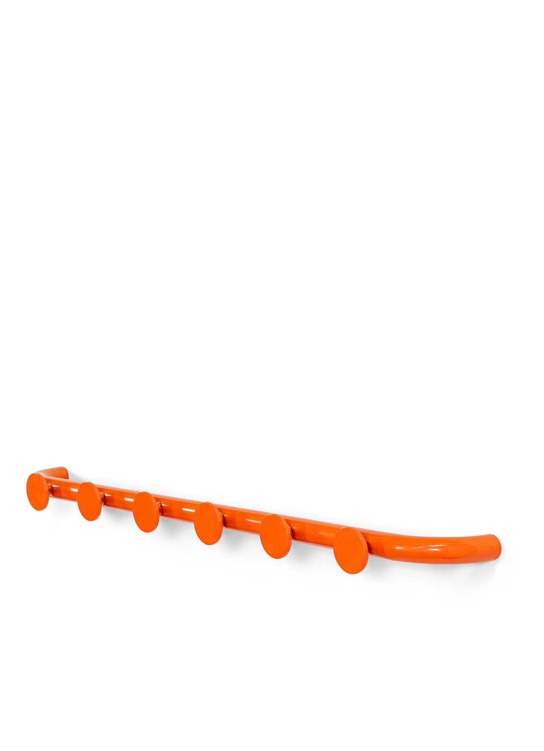 Spinder Retro 6 Wandkapstok - voorkant 2 oranje