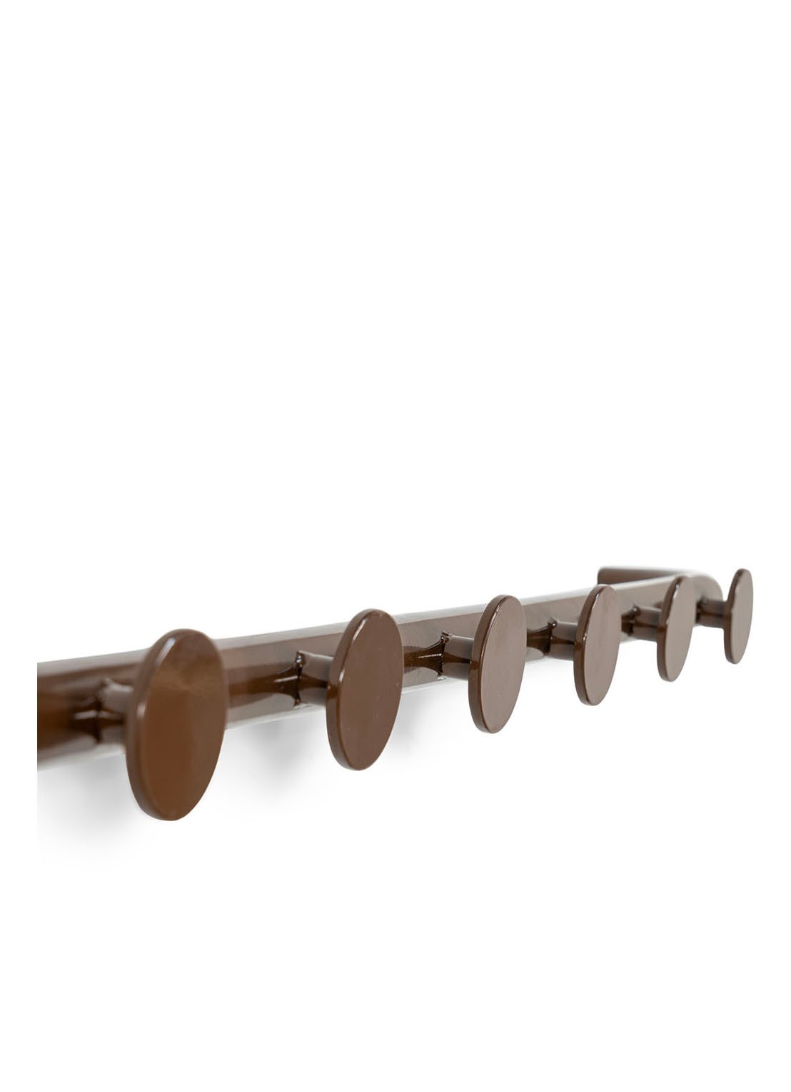 Spinder Retro 6 Wandkapstok - detail 3 chocoladebruin
