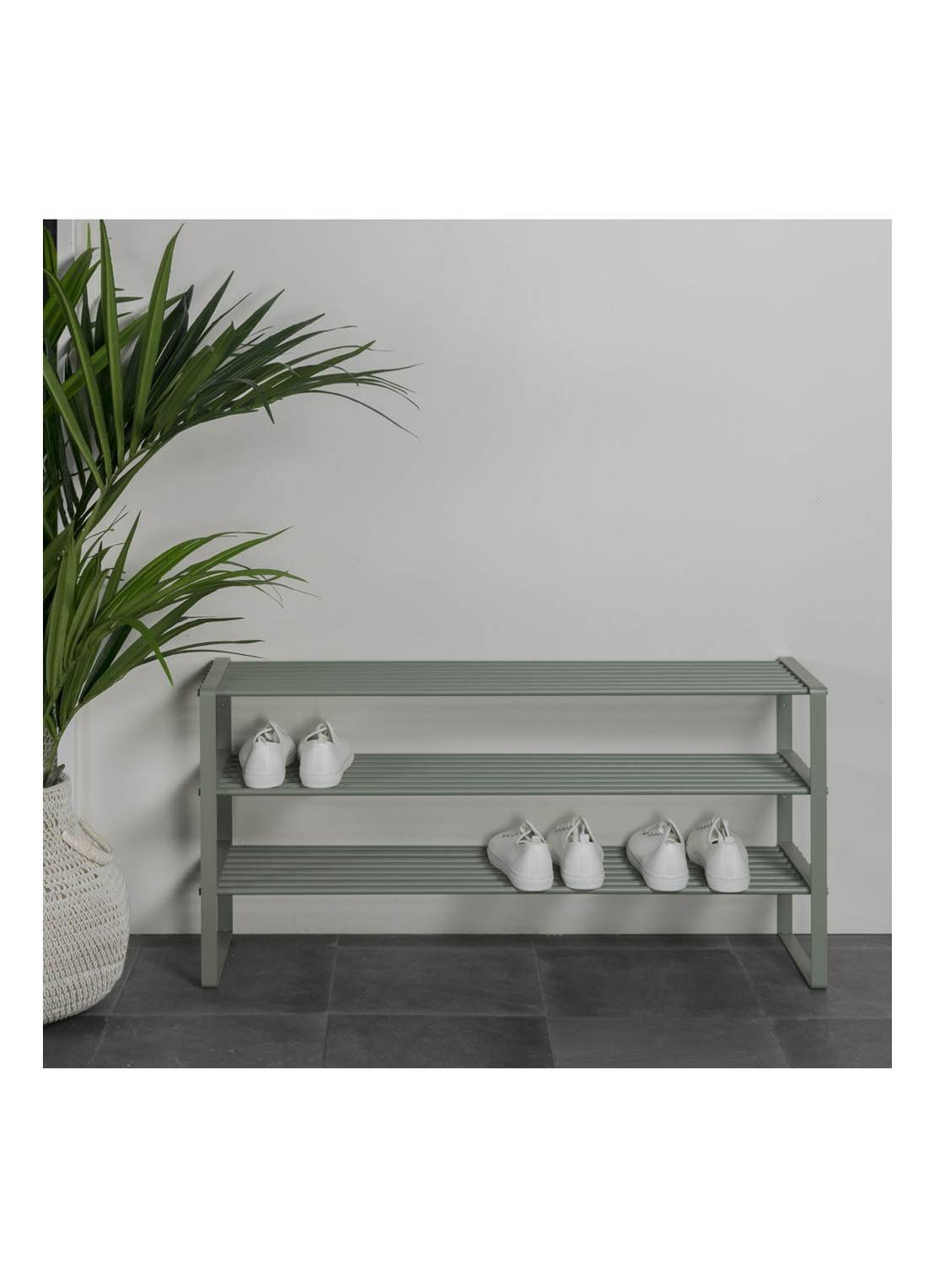 Spinder Rex 100 schoenenrek 100 cm - voorkant 4 khaki