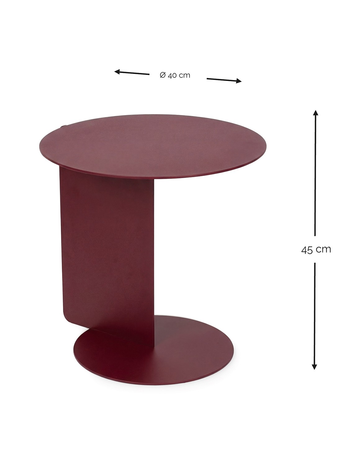 Spinder Salsa bijzettafel 40 x 40 cm - detail 4 bruin