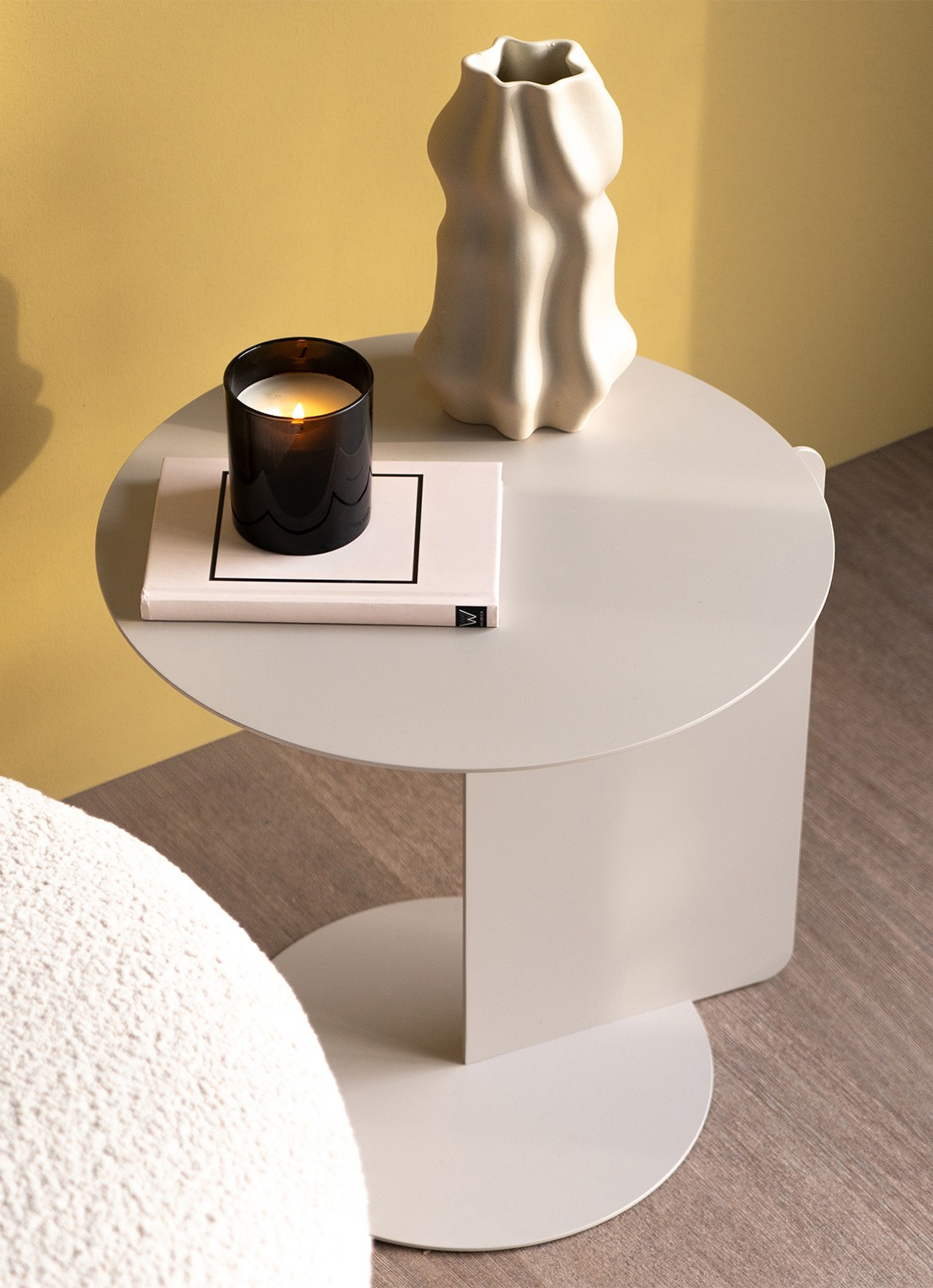 Spinder Salsa bijzettafel 40 x 40 cm - achterkant 6 taupe