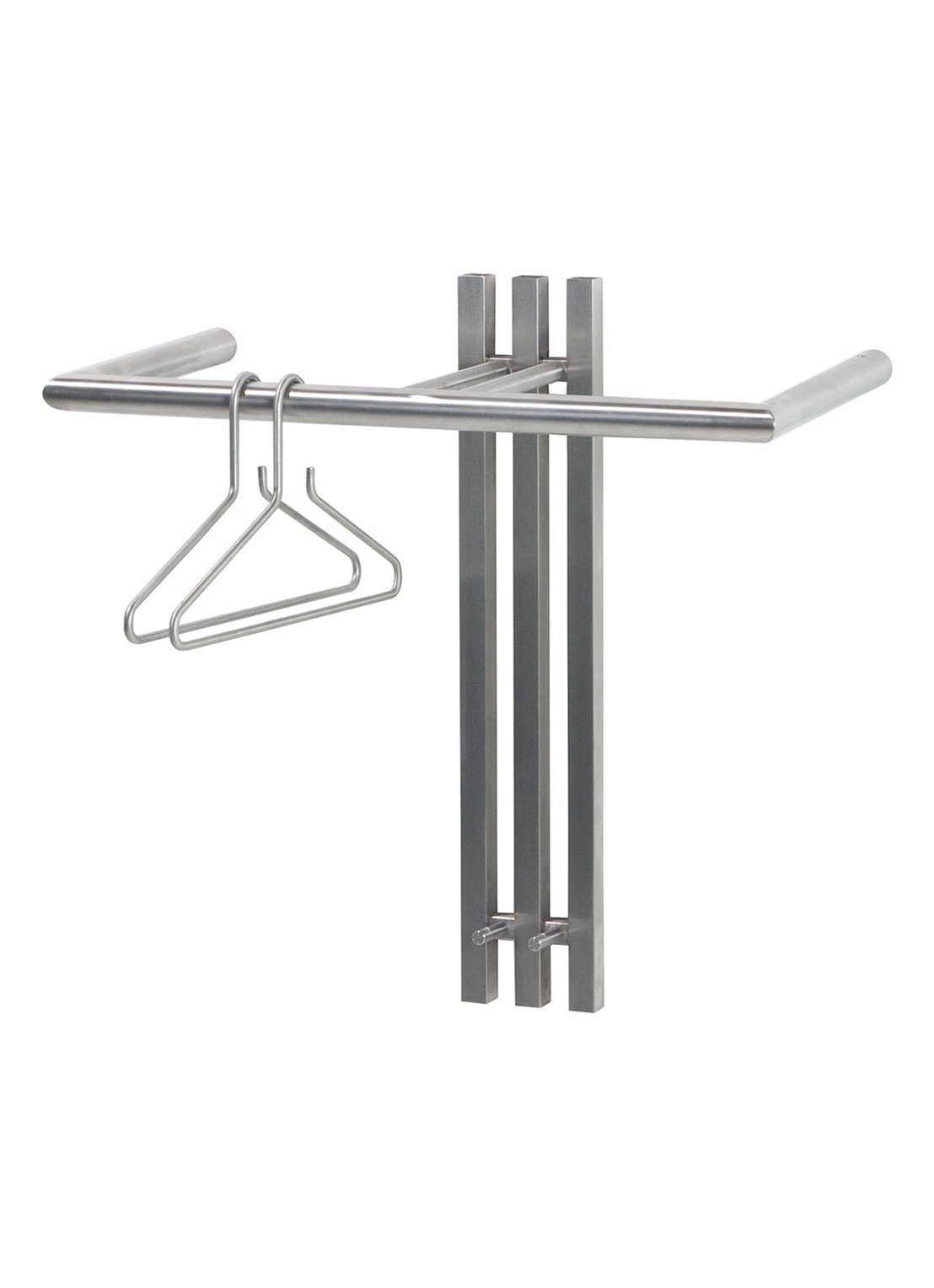 Spinder Senza 1 kapstok 65 cm - voorkant zilver