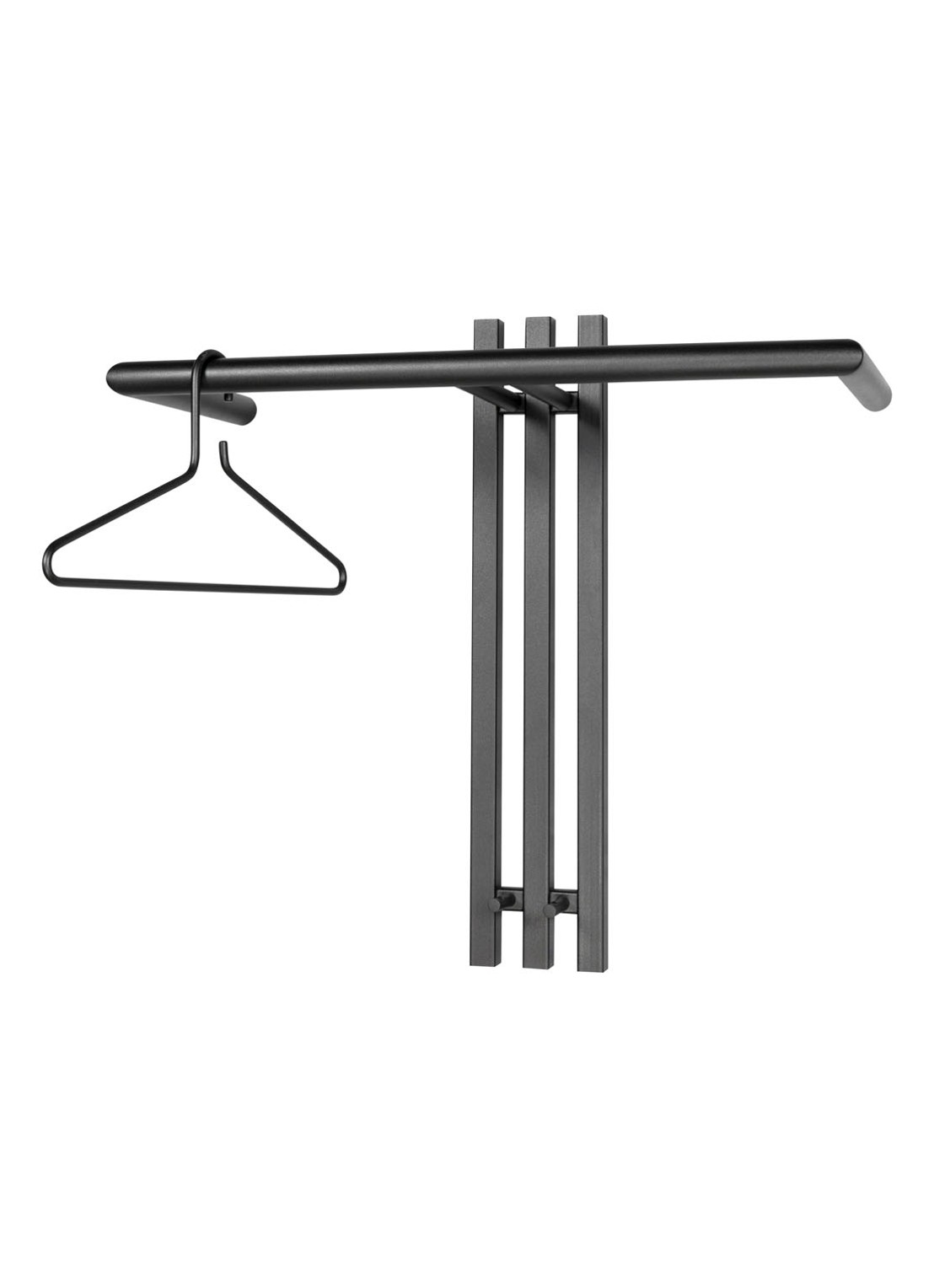 Spinder Senza kapstok 65 cm - voorkant 4 zwart