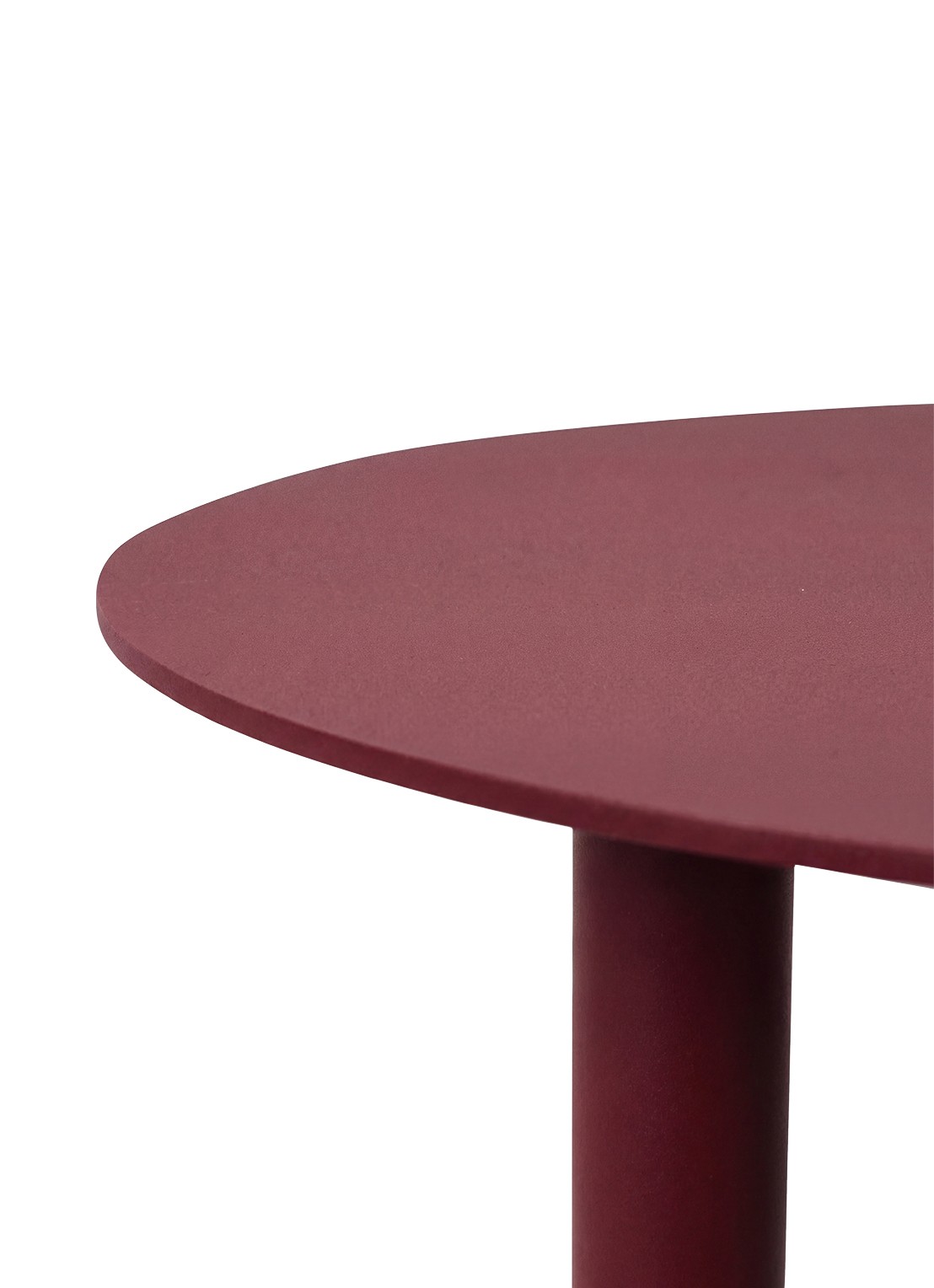 Spinder Sunny High bijzettafel 80 x 40 cm - voorkant 2 bordeauxrood