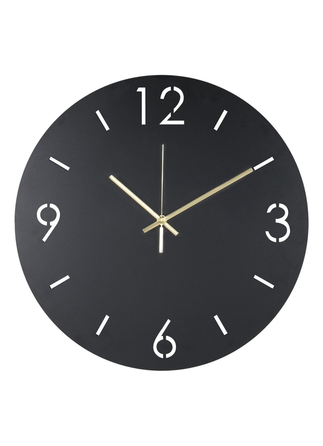 Spinder Time wandklok - voorkant zwart