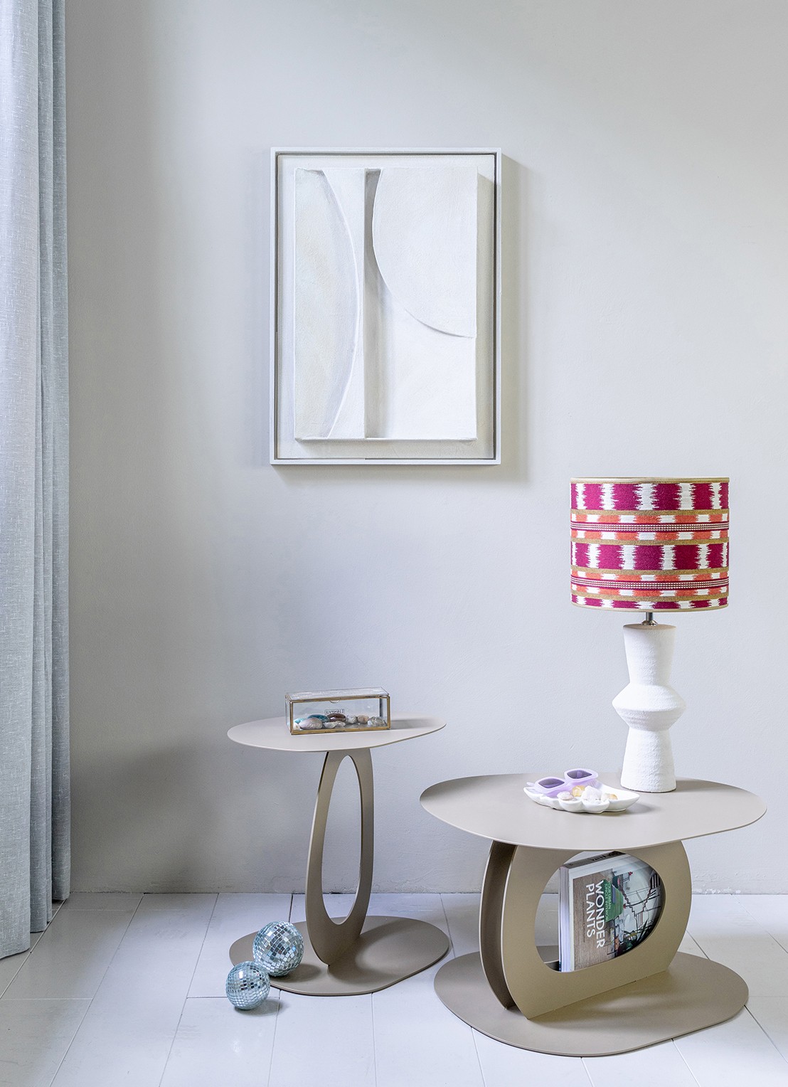 Spinder Tonda salontafel 35 cm - detail 2 donkerbeige