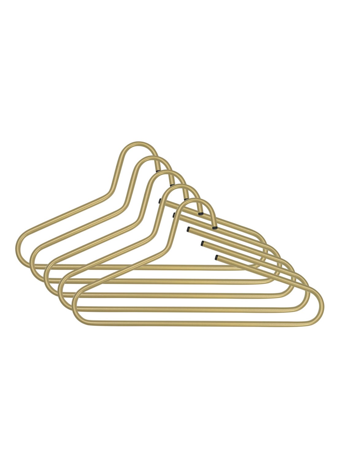 Spinder Victorie kledinghanger set van 5 - voorkant goud